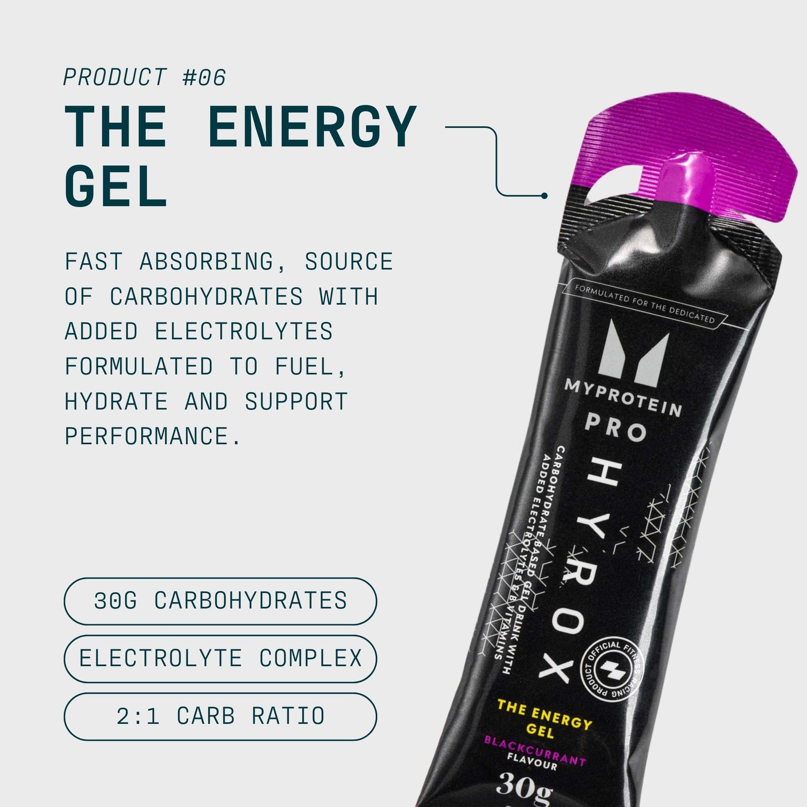Myprotein THE Energy Gel - HYROX - 60ml - Blackcurrant