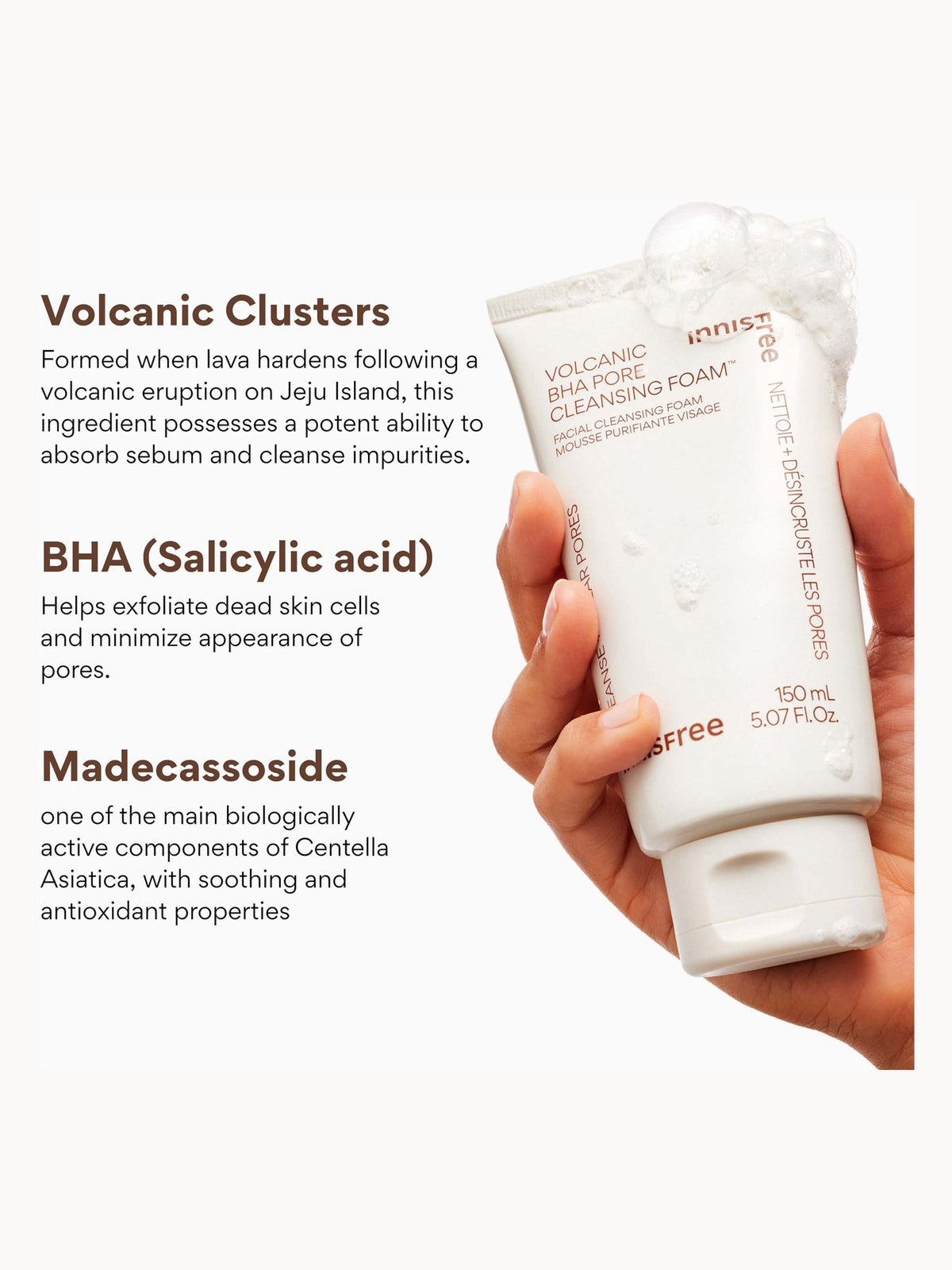 INNISFREE Volcanic Pore Cleansing Foam 150ml 3
