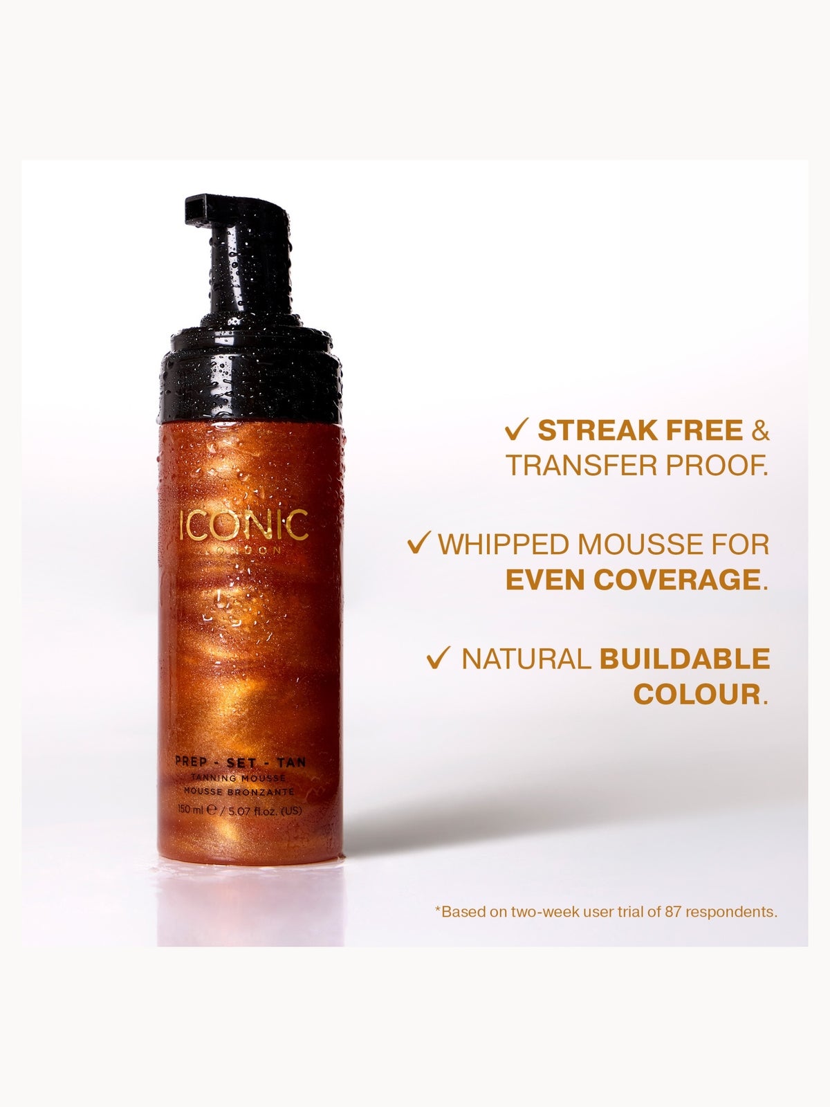 ICONIC London Prep Set Tan Mousse 150ml - Glow 4