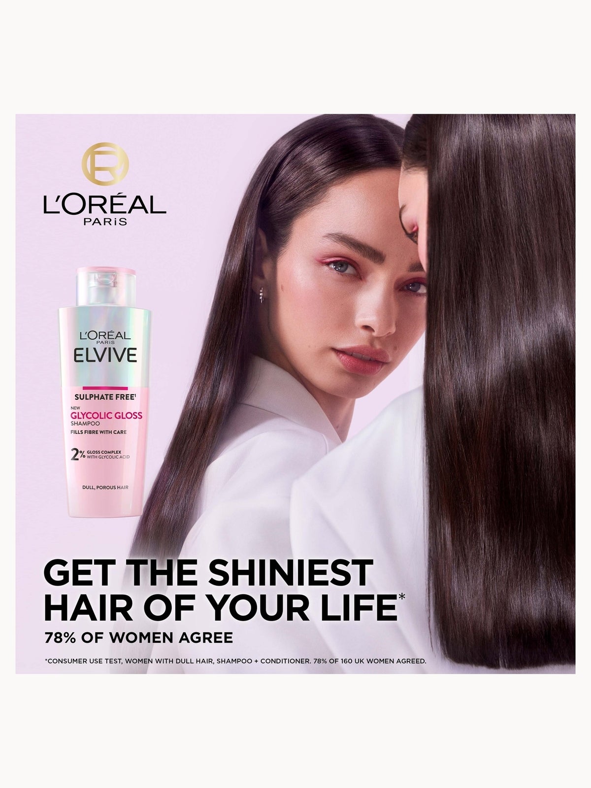 L'Oréal Paris Elvive Glycolic Gloss Shampoo and Conditioner Set for Dull Hair 4