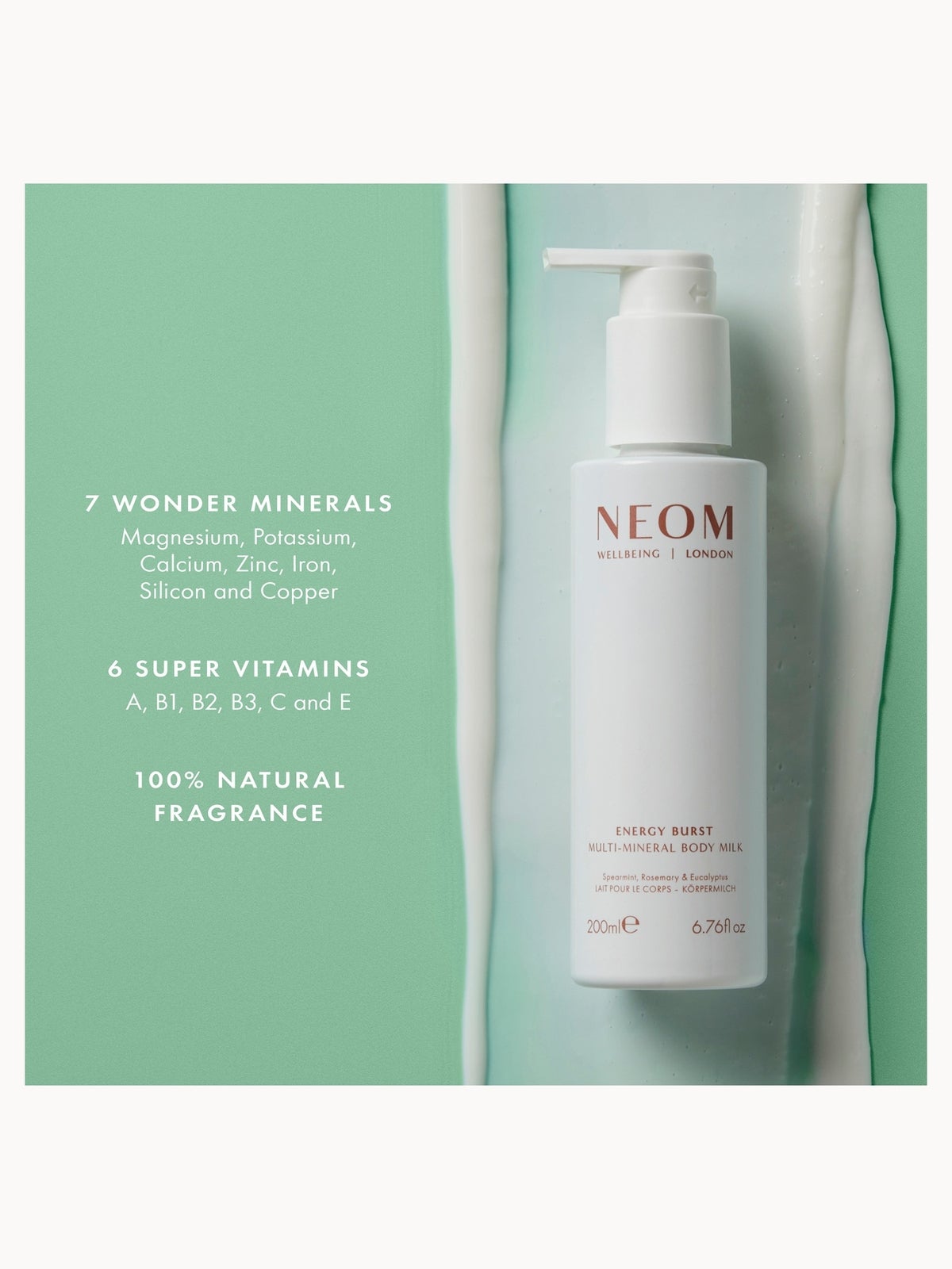 NEOM Energy Burst Multi-Mineral Body Milk 200ml 2