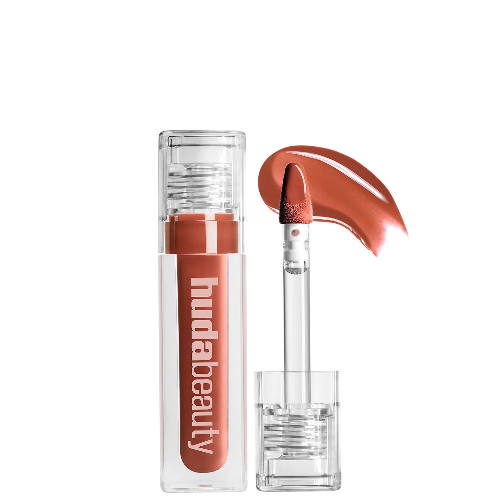 NEW Huda Beauty Faux Filler Extra Shine Lip Gloss Foxy 3.9ml Boxed 🤎 - Image 4