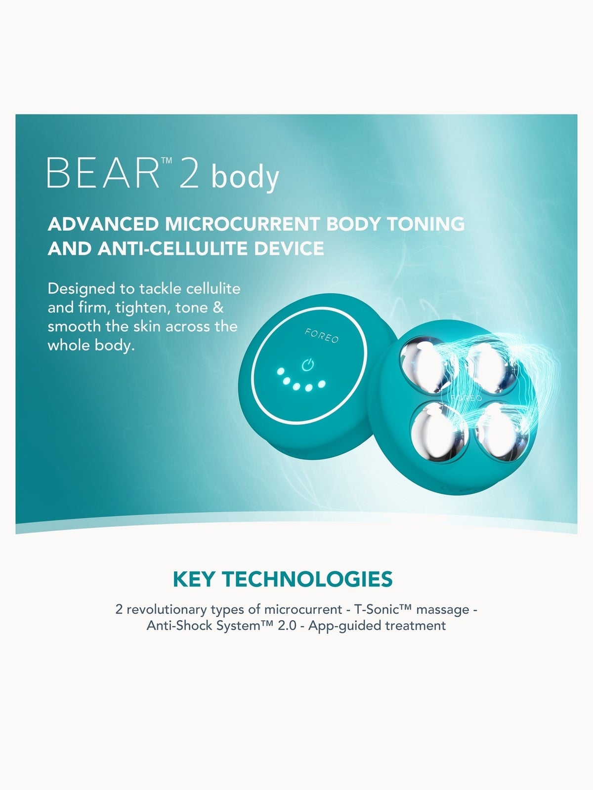 FOREO BEAR 2 Body Sculpt and Tone Supercharged Set - Evergreen 4