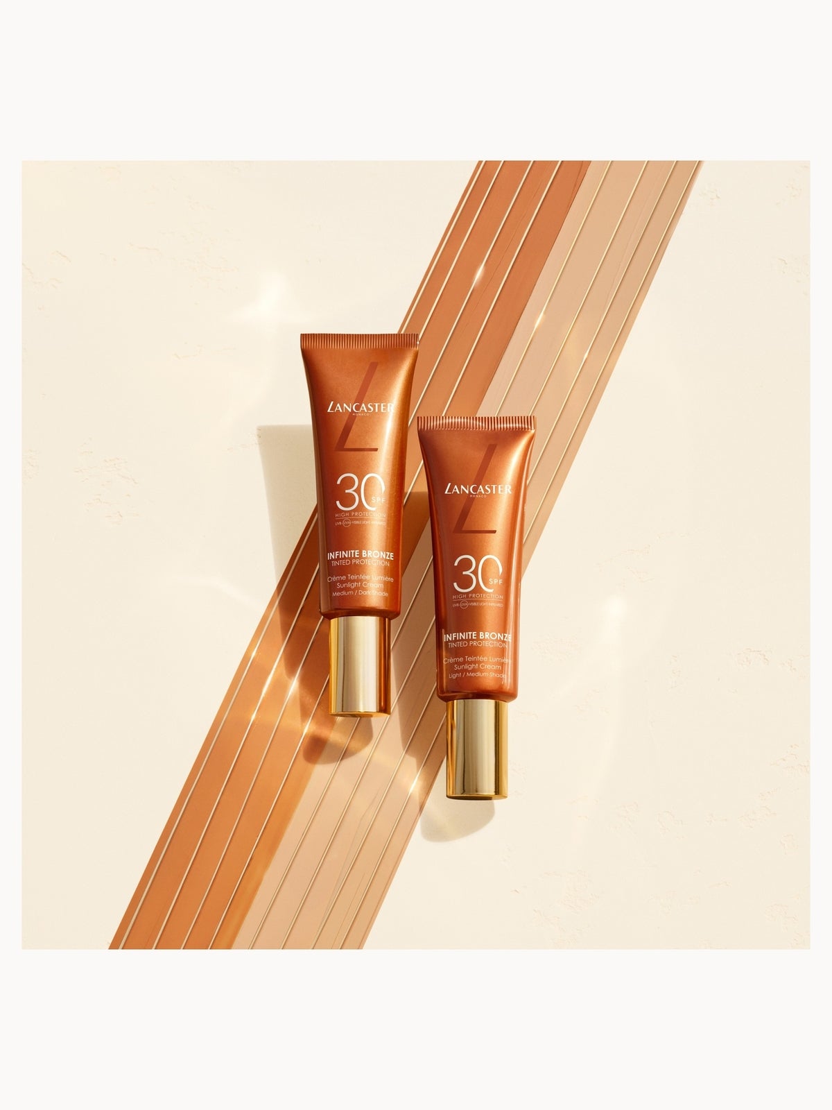 Lancaster Infinite Bronze Tinted Protection Sunlight Cream SPF30 50ml - Medium/Dark 2