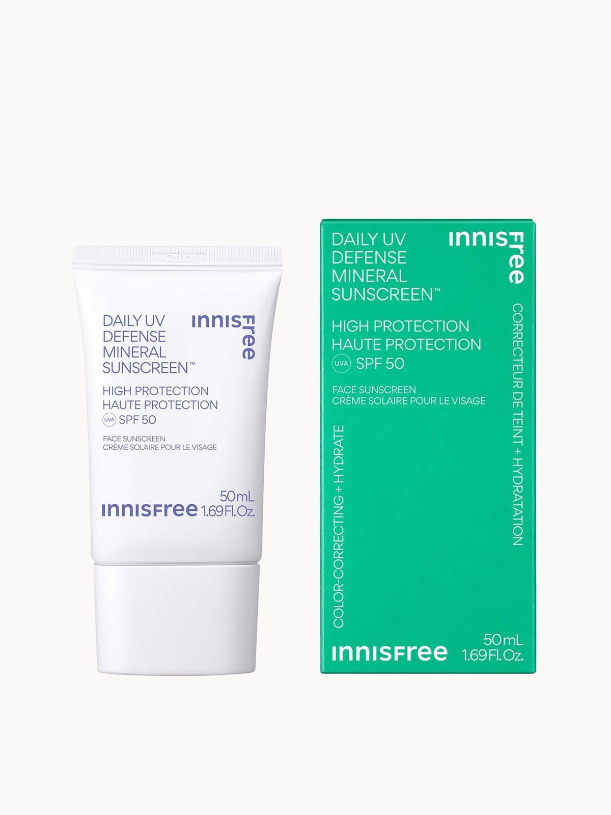 INNISFREE Daily UV Defense Mineral Sunscreen SPF 50 50ml 2
