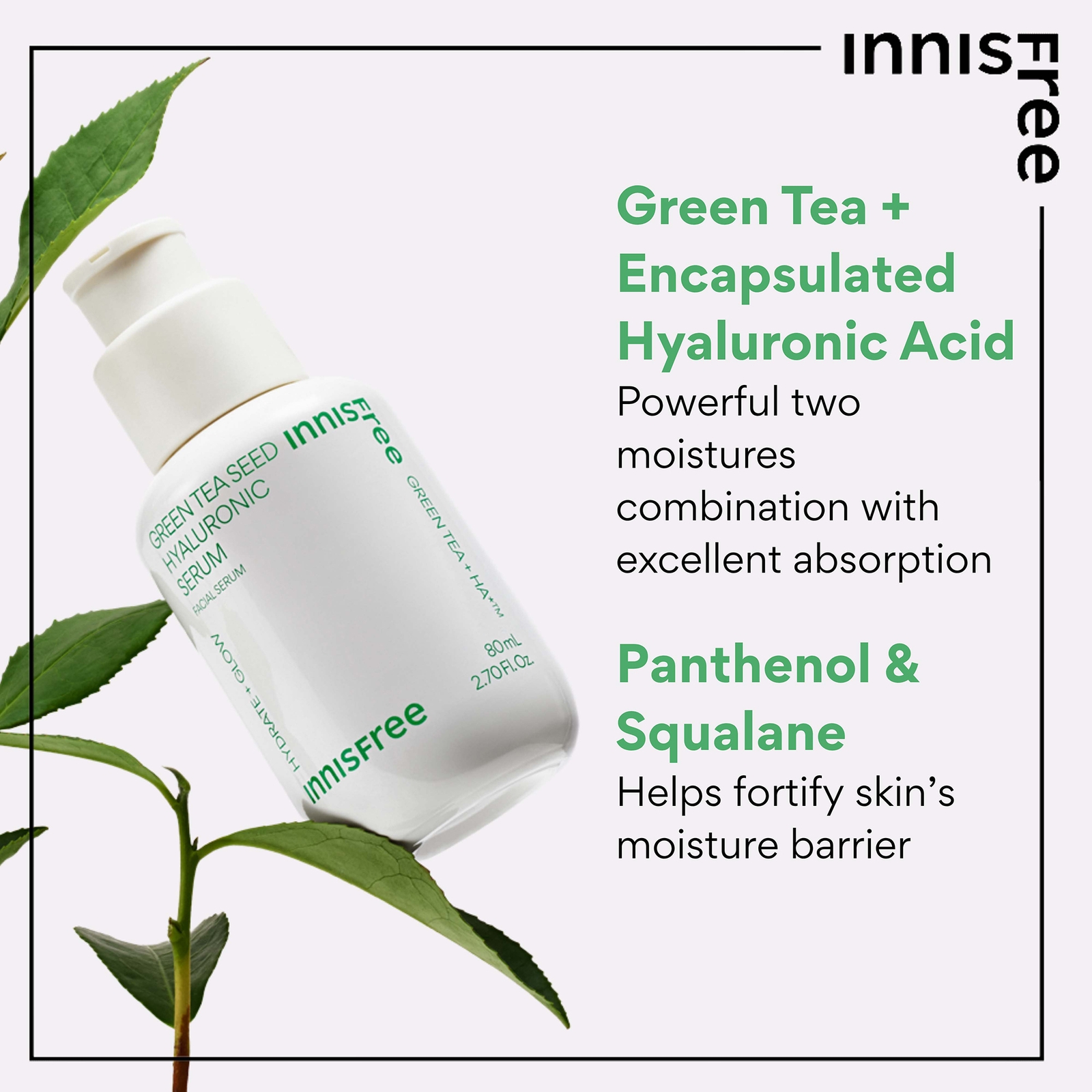 Thumbnail - INNISFREE Green Tea Seed Hyaluronic Serum 80ml