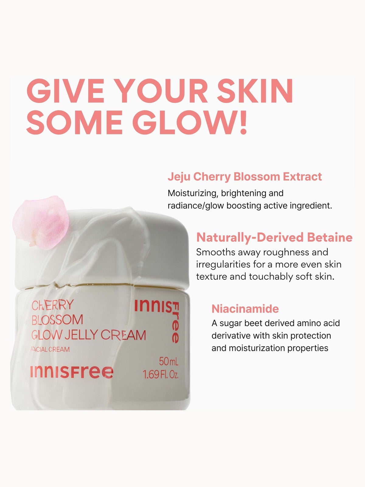 INNISFREE Cherry Blossom Glow Jelly Cream 50ml 4