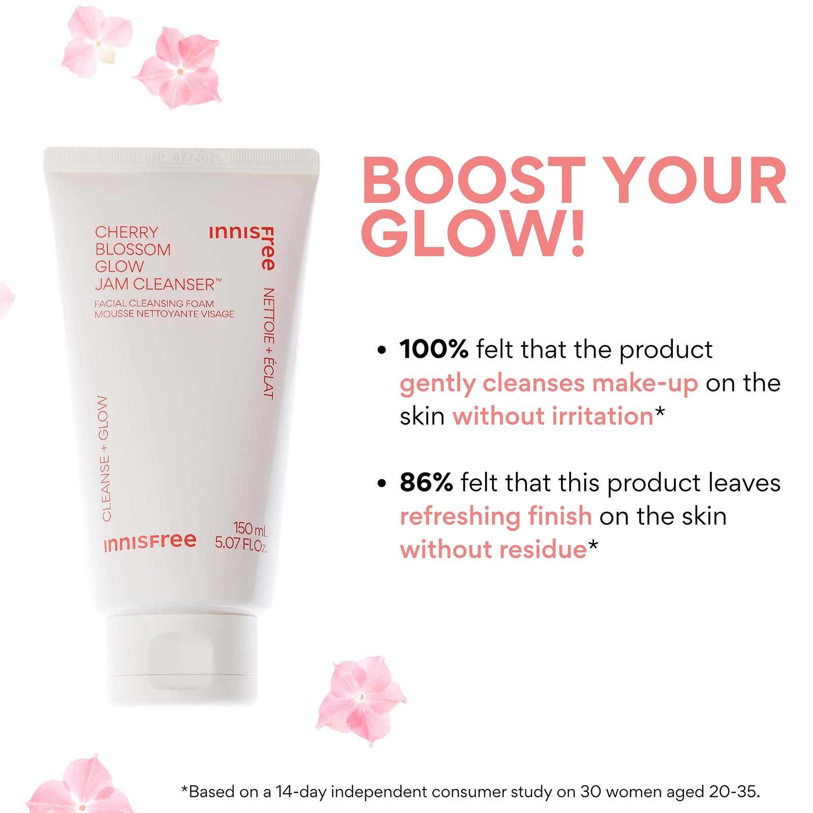 Thumbnail - INNISFREE Cherry Blossom Glow Jam Cleanser 150ml