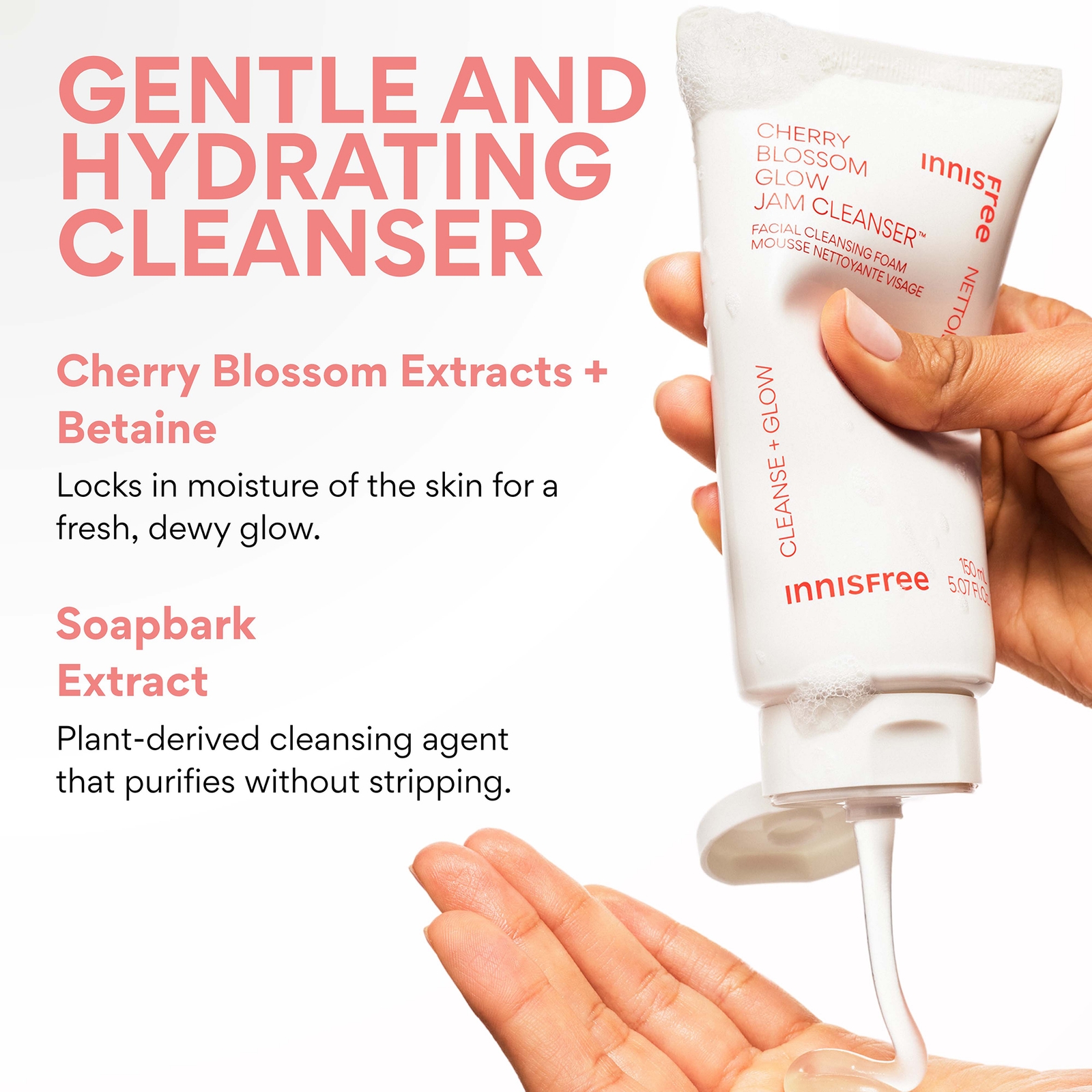 Thumbnail - INNISFREE Cherry Blossom Glow Jam Cleanser 150ml