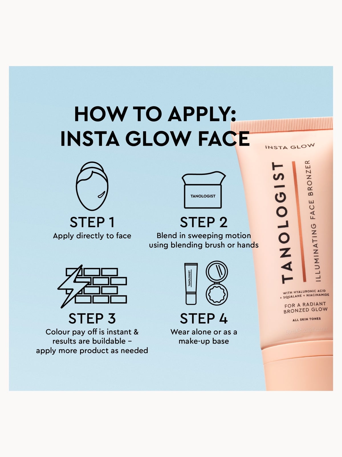 Tanologist Insta Glow Face Cream 60ml 3