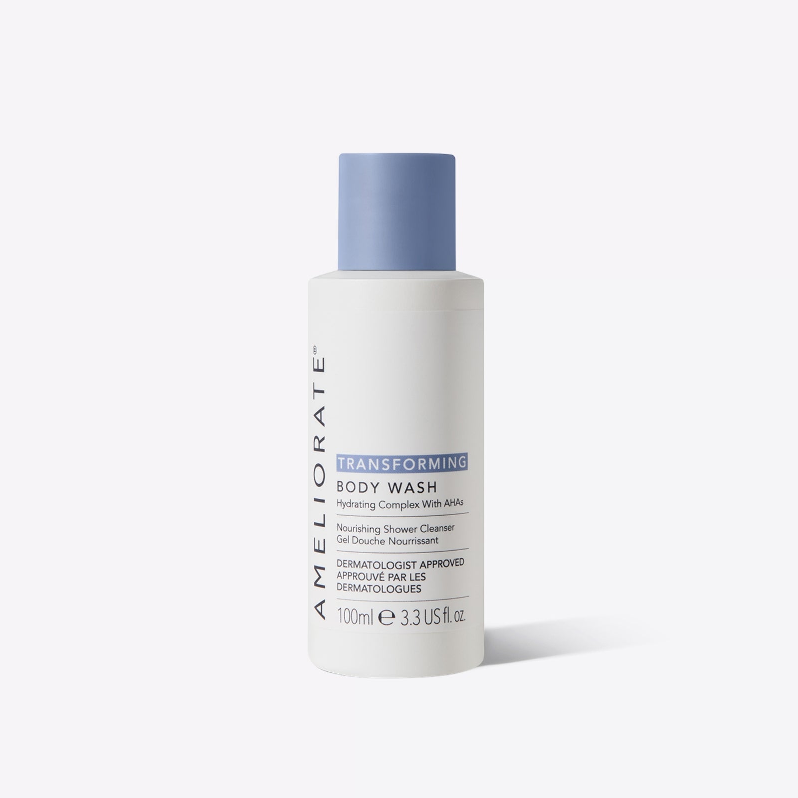 AMELIORATE Transforming Body Wash Shower Cream 100ml Keratosis Pilaris KP | Soap-Free pH-Balanced Cleanser, Lactic Acid AHA, Omega Oils, Removes Impurities, Supports Skin Barrier, Moisturising - Image 4