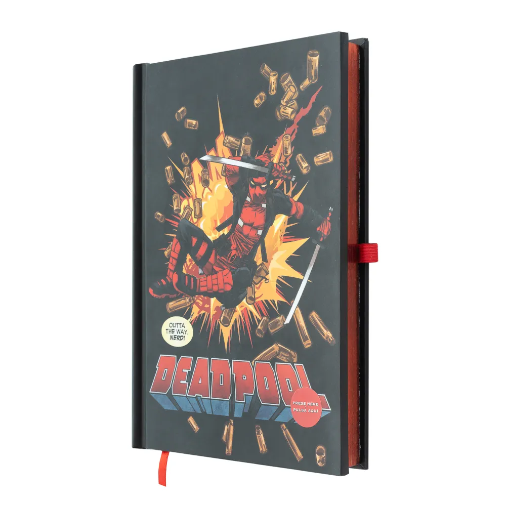 Marvel Deadpool A5 Premium Notebook With Light Marvel Deadpool A5 Premium Notebook With Light