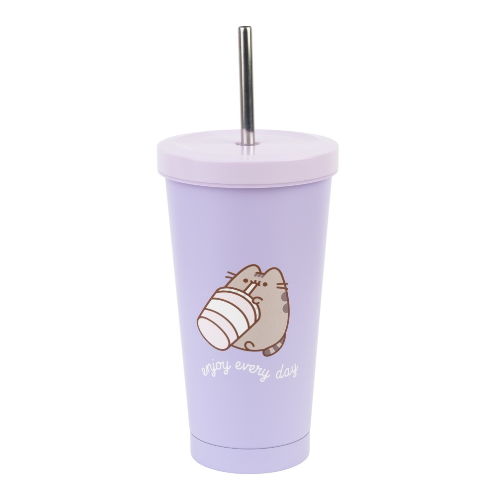 Click to view product details and reviews for Pusheen Moments Metal Tumbler With Straw.