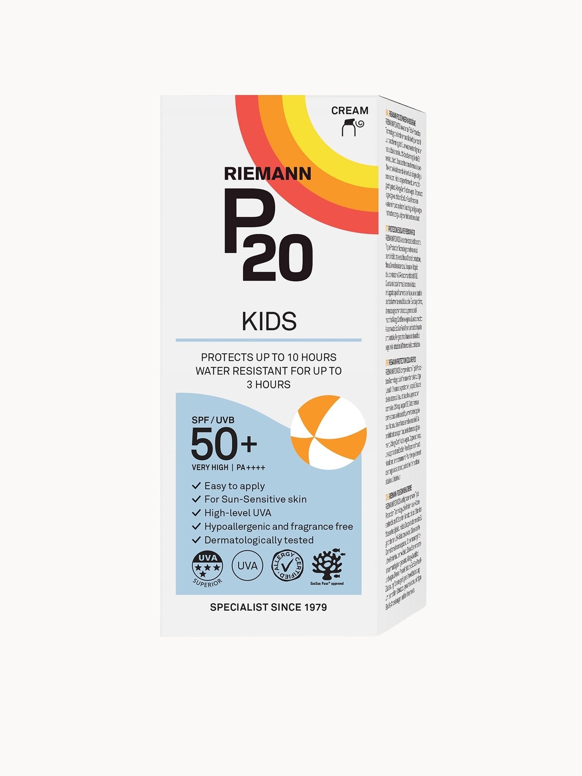 Riemann P20 Kids SPF50+ Pump Cream 200ml 3