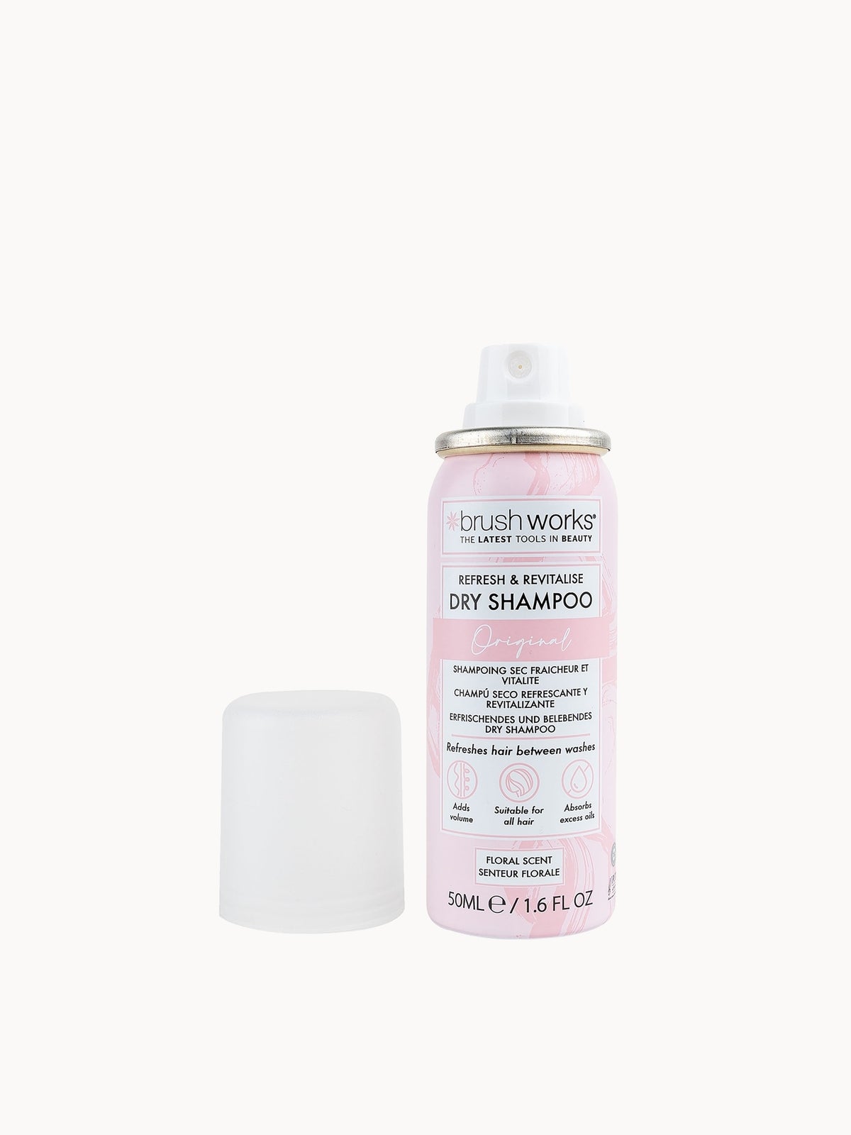 brushworks Refresh & Revitalise Floral Dry Shampoo 50ml 2