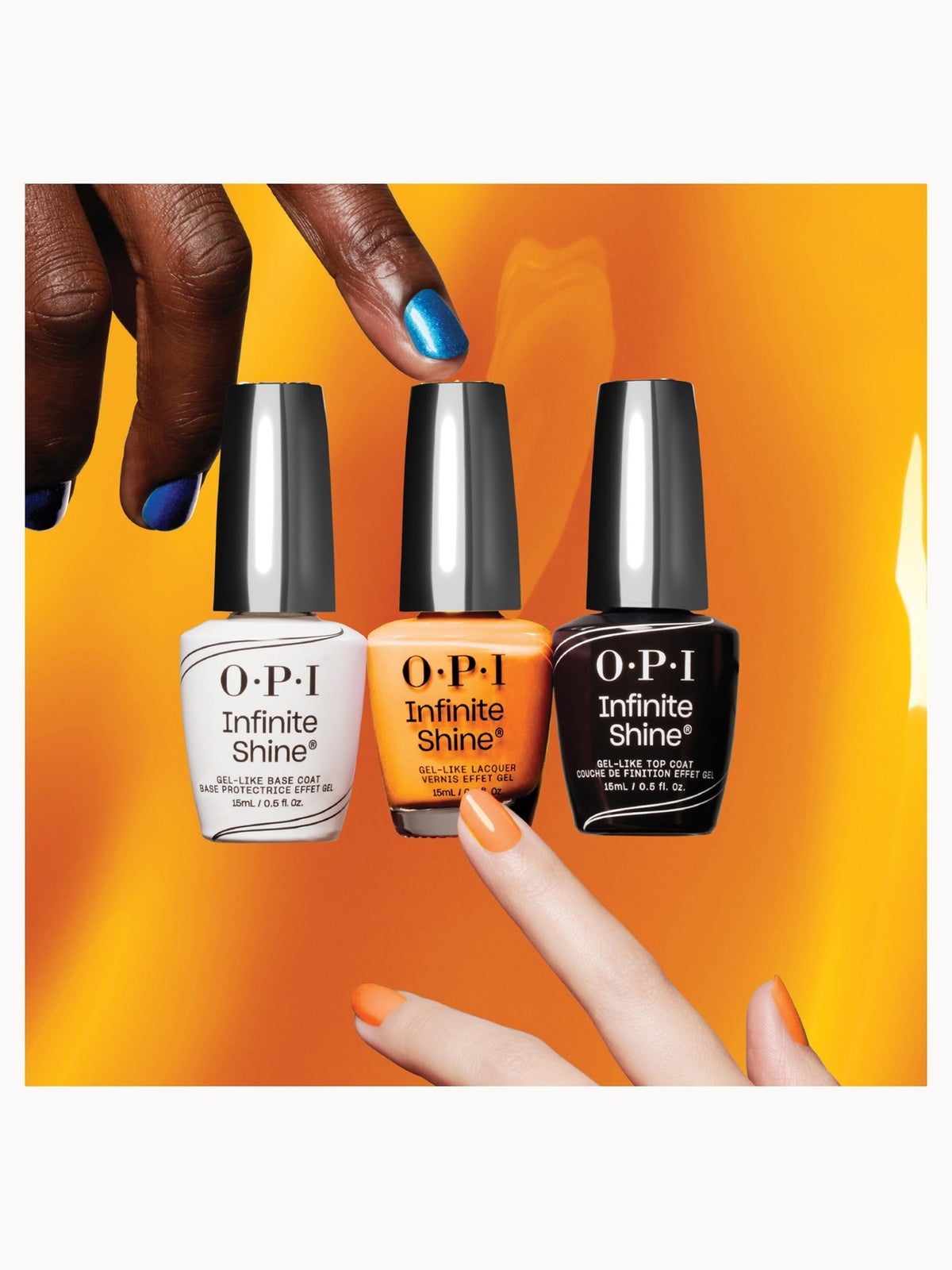 OPI Infinite Shine Long-Wear Gel-Like Base Coat and Top Coat Nail Polish Duo Pack 2 x 15ml 4
