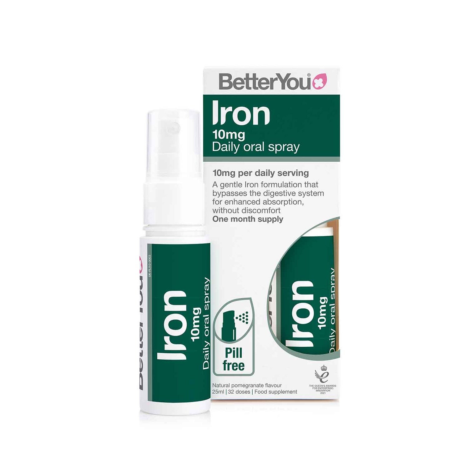 BetterYou Iron 10mg Oral Spray 25ml