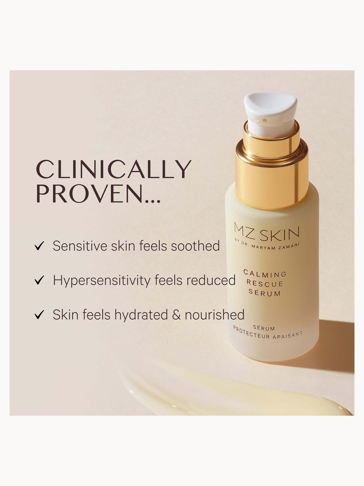 MZ Skin Calming Rescue Serum 30ml 4