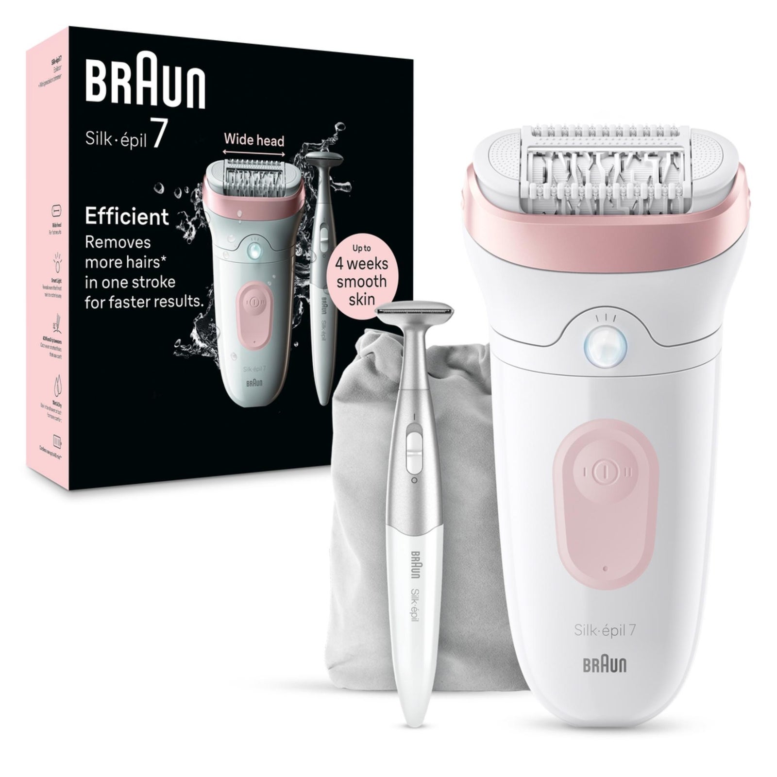 Image of Braun Silk-épil Series 7 7-210 Epilator Pink Women
