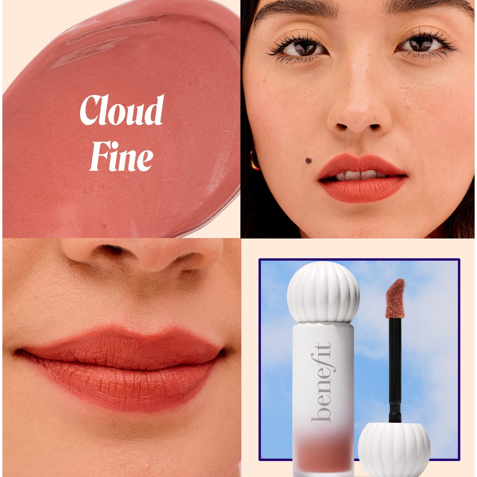 Benefit Cosmetics Plushtint Lip Tint in 20 - Red Velvet, Size: Full Size, Plushtint Lip Tint in 2 - Cream Puff, Size: Full Size, photo 9