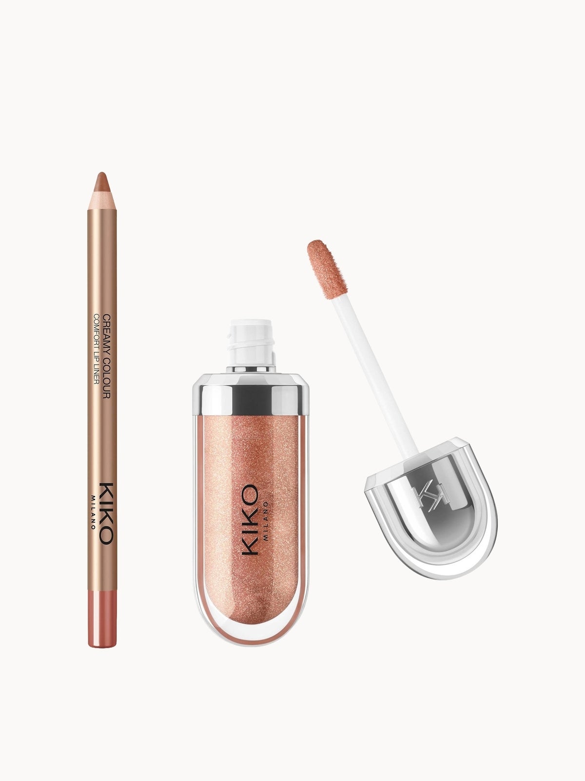 KIKO Milano 3D Hydra Lip Combo (Various Shades) - Golden Shimmer
