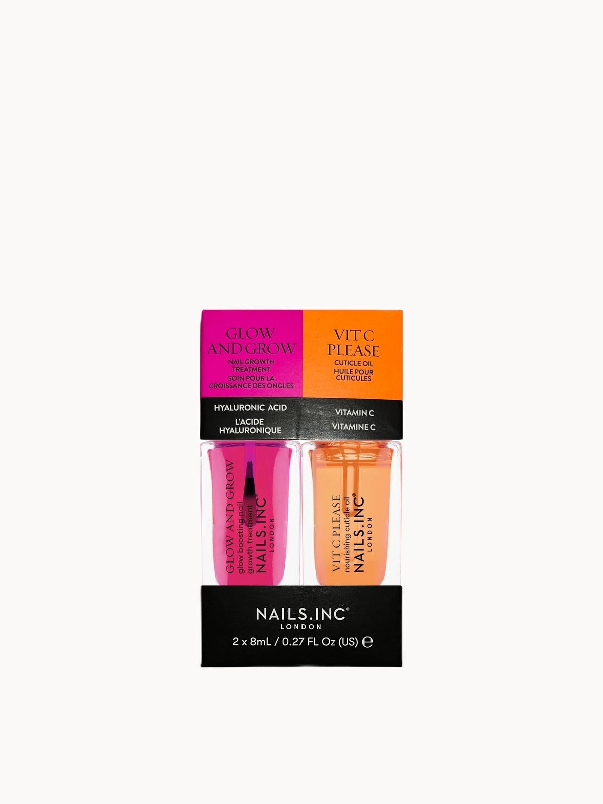 nails inc. Glow and Grow & Vit C Please Mini Nail Treatment Duo