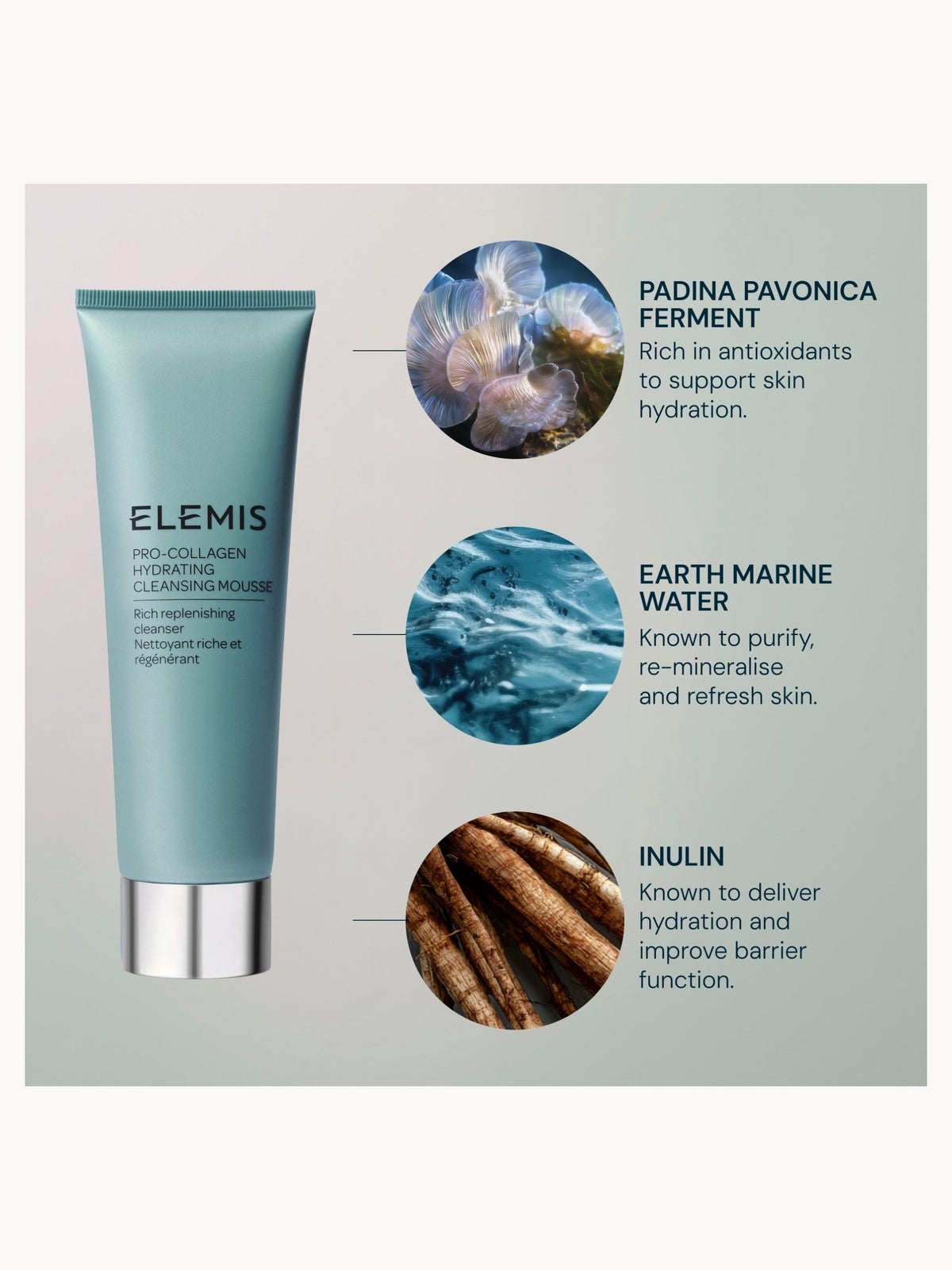 Elemis Pro-Collagen Hydrating Cleansing Mousse 30ml 2