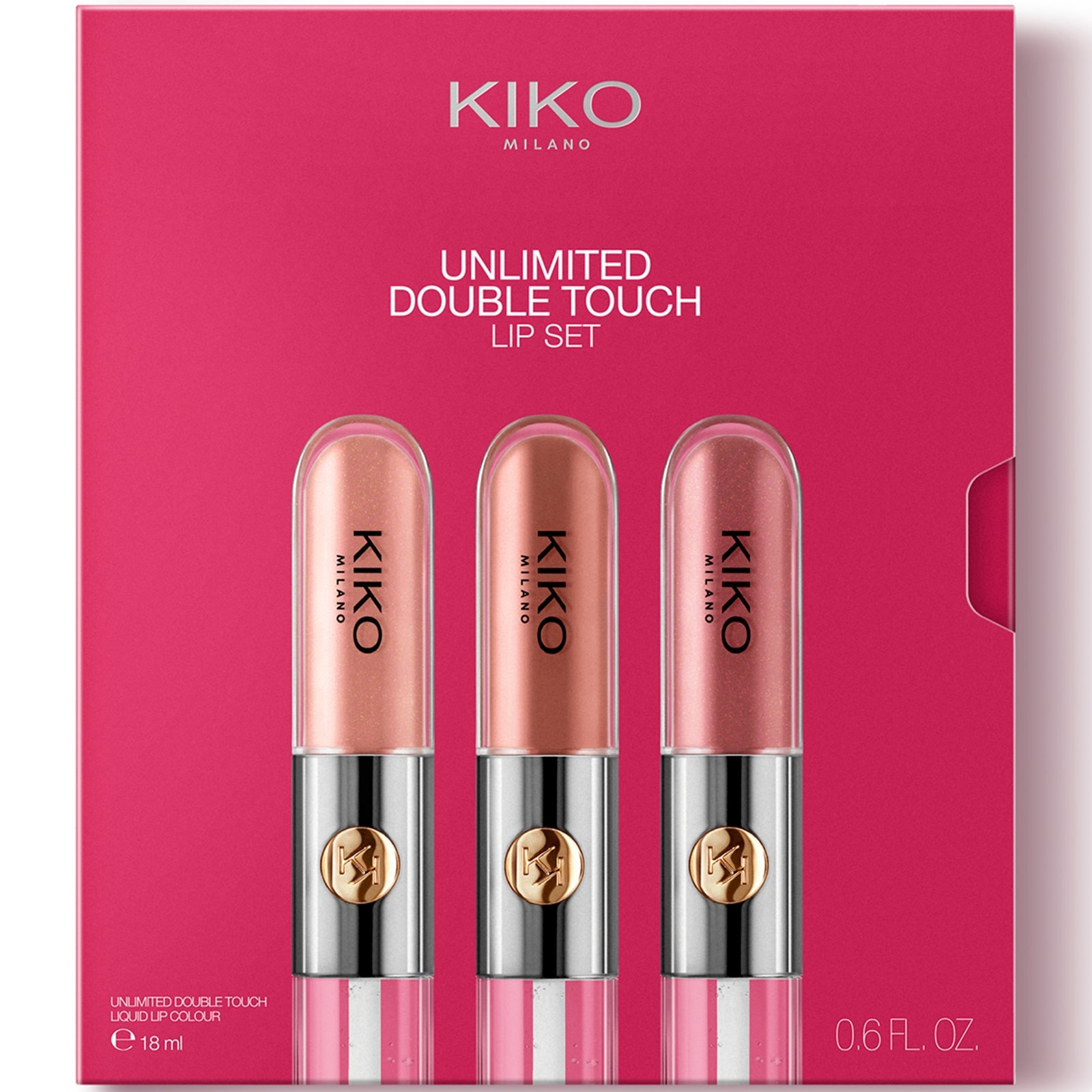 KIKO Milano Unlimited Double Touch Kit de Rouges à Lèvres 18 ml - Nude Attitude