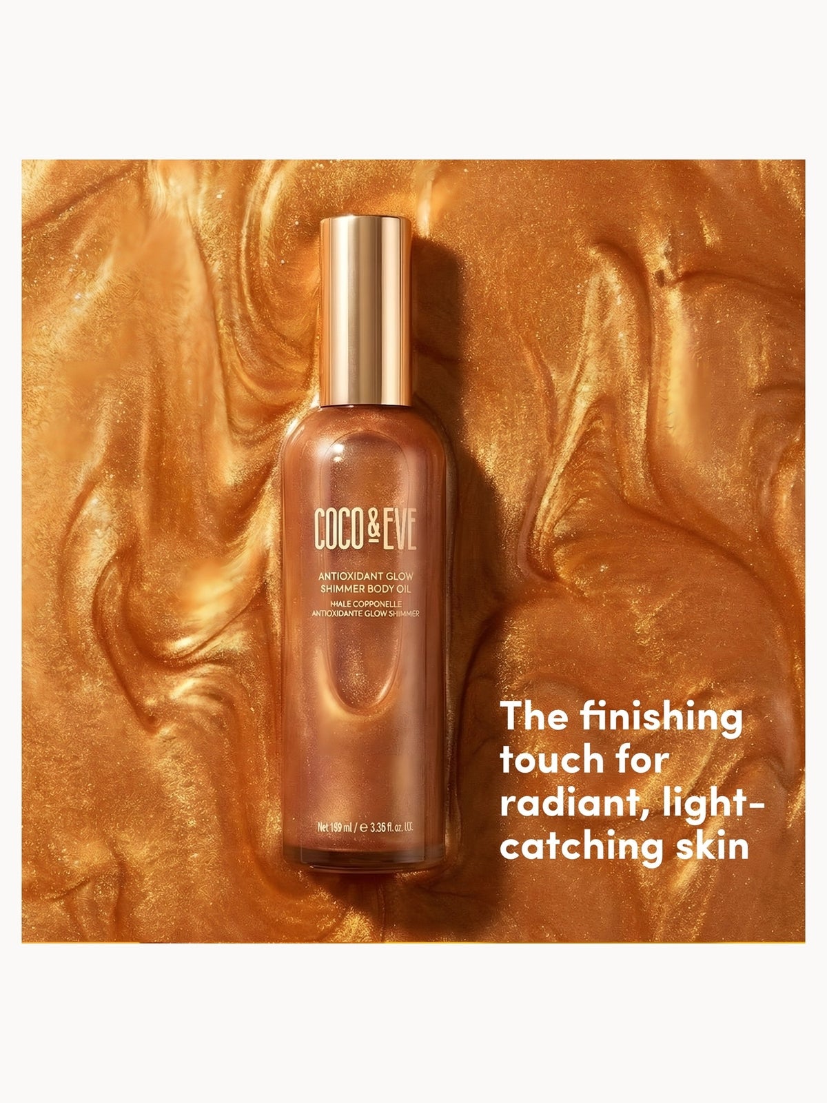 Coco & Eve Antioxidant Glow Shimmer Body Oil 100ml 3