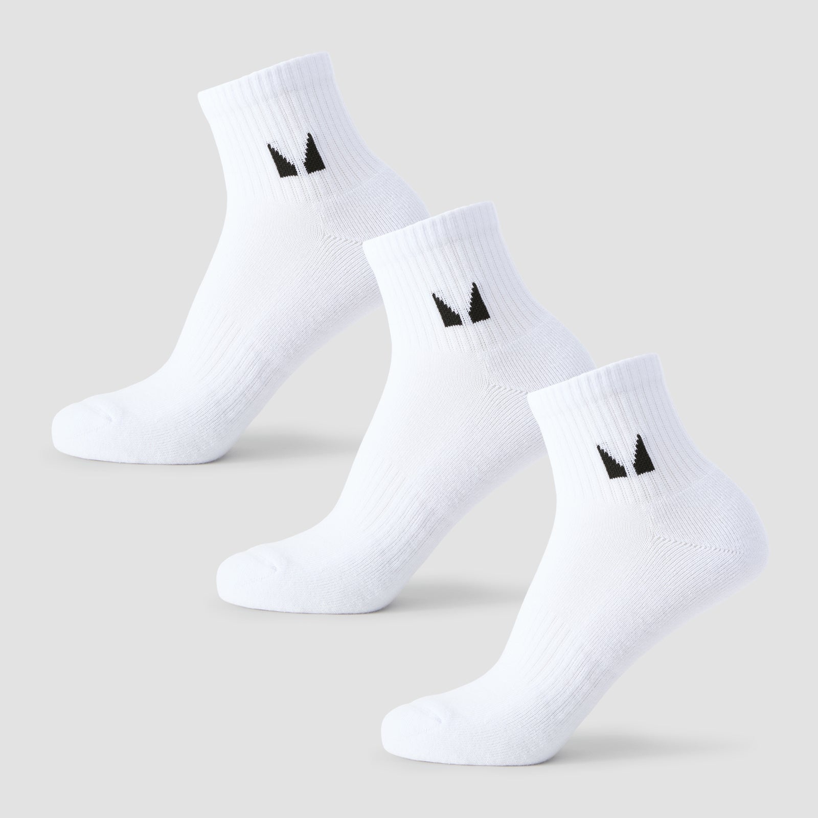 MP Ankle Socks - White - UK 9-11