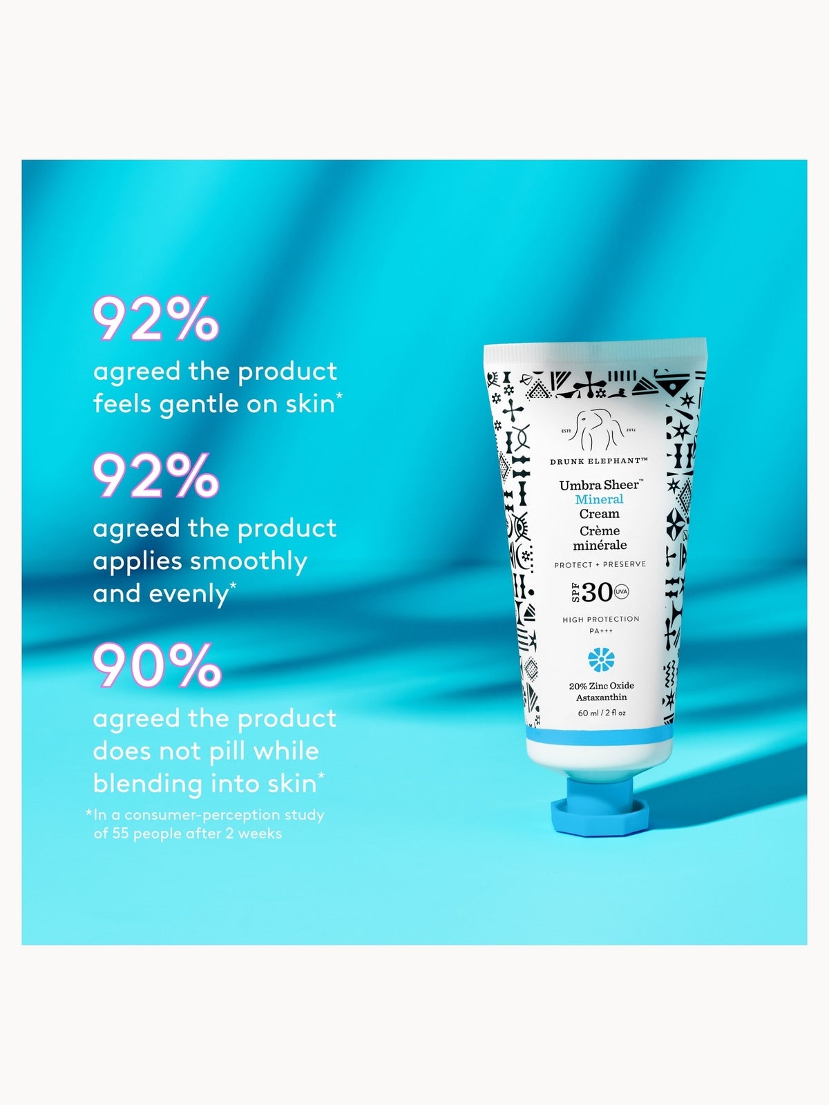 Drunk Elephant Umbra Sheer Mineral Cream SPF30 60ml 4