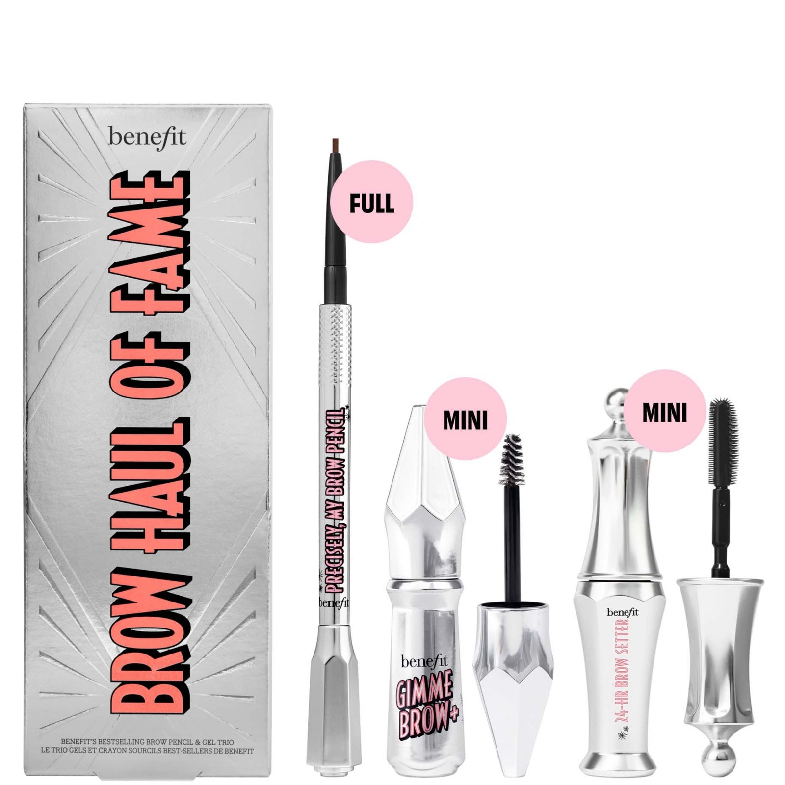 benefit Brow Haul of Fame Brow Basics Kit (Various Shades) (Worth £55) - Shade, 3 Warm Light Brown, photo 5