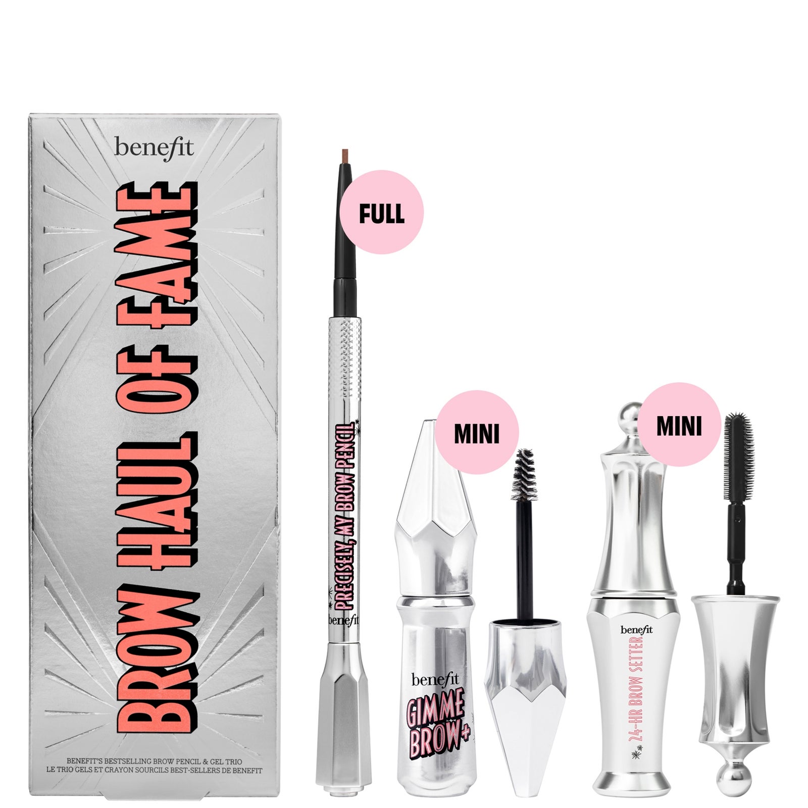 benefit Brow Haul of Fame Brow Basics Kit (Various Shades) (Worth £55) - Shade, 3 Warm Light Brown, photo 12