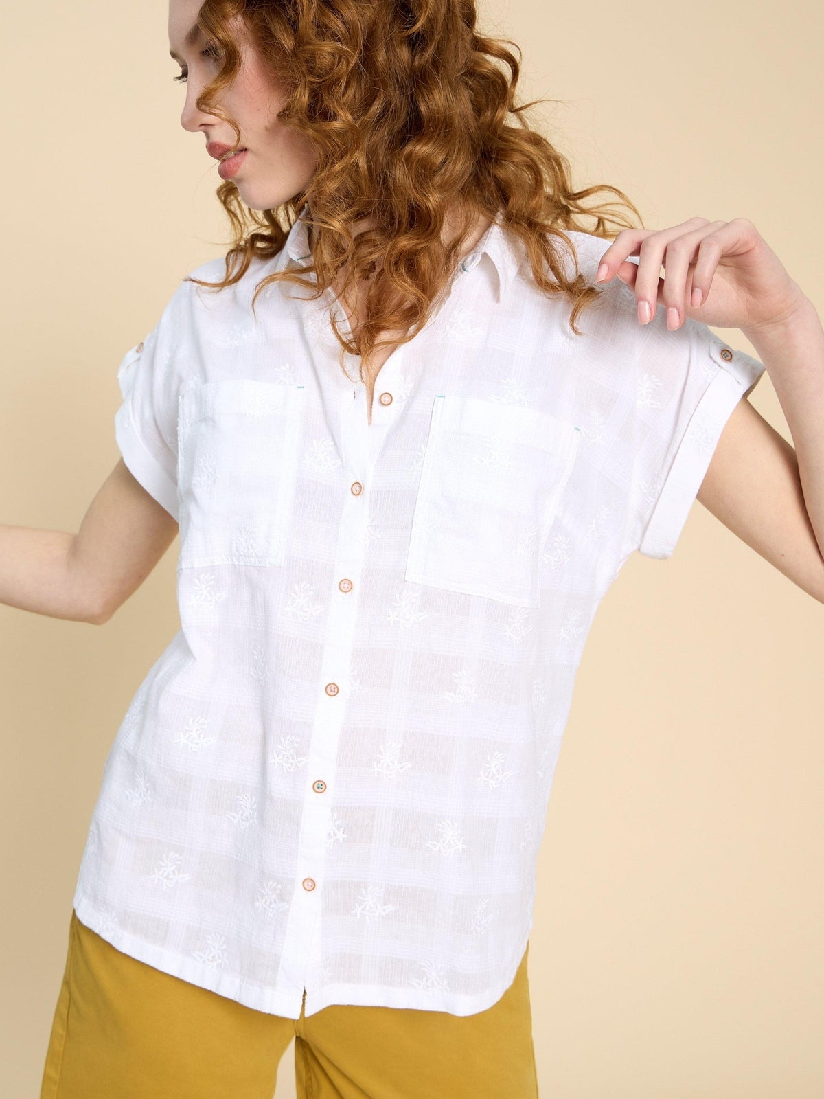 Ellie Bestickte Bluse - 34