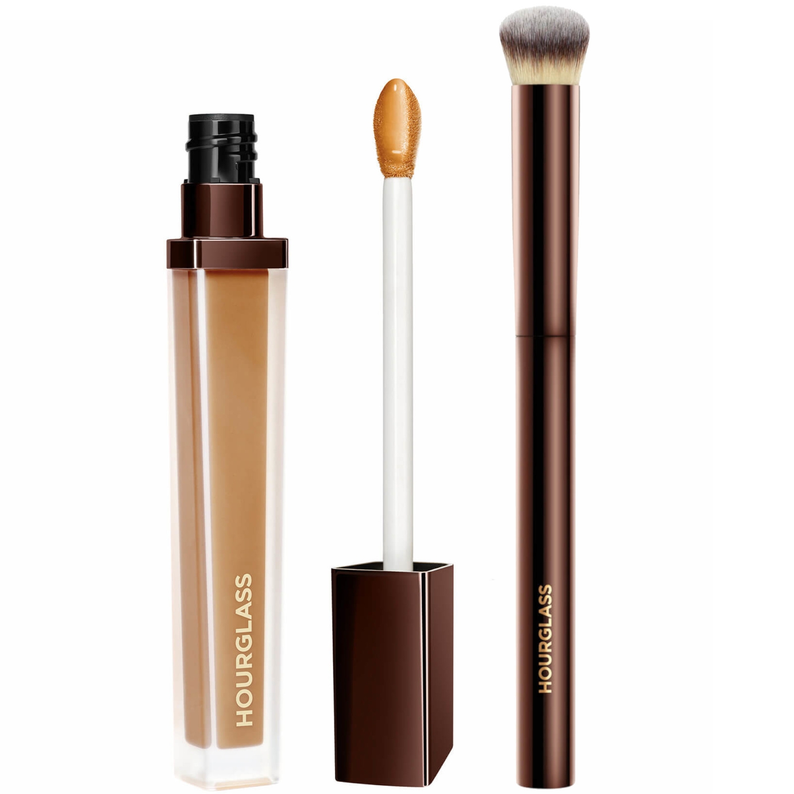 Hourglass Airbrush Concealer and Seamless Finish Concealer Brush Bundle 6ml (Various Shades) - Flax