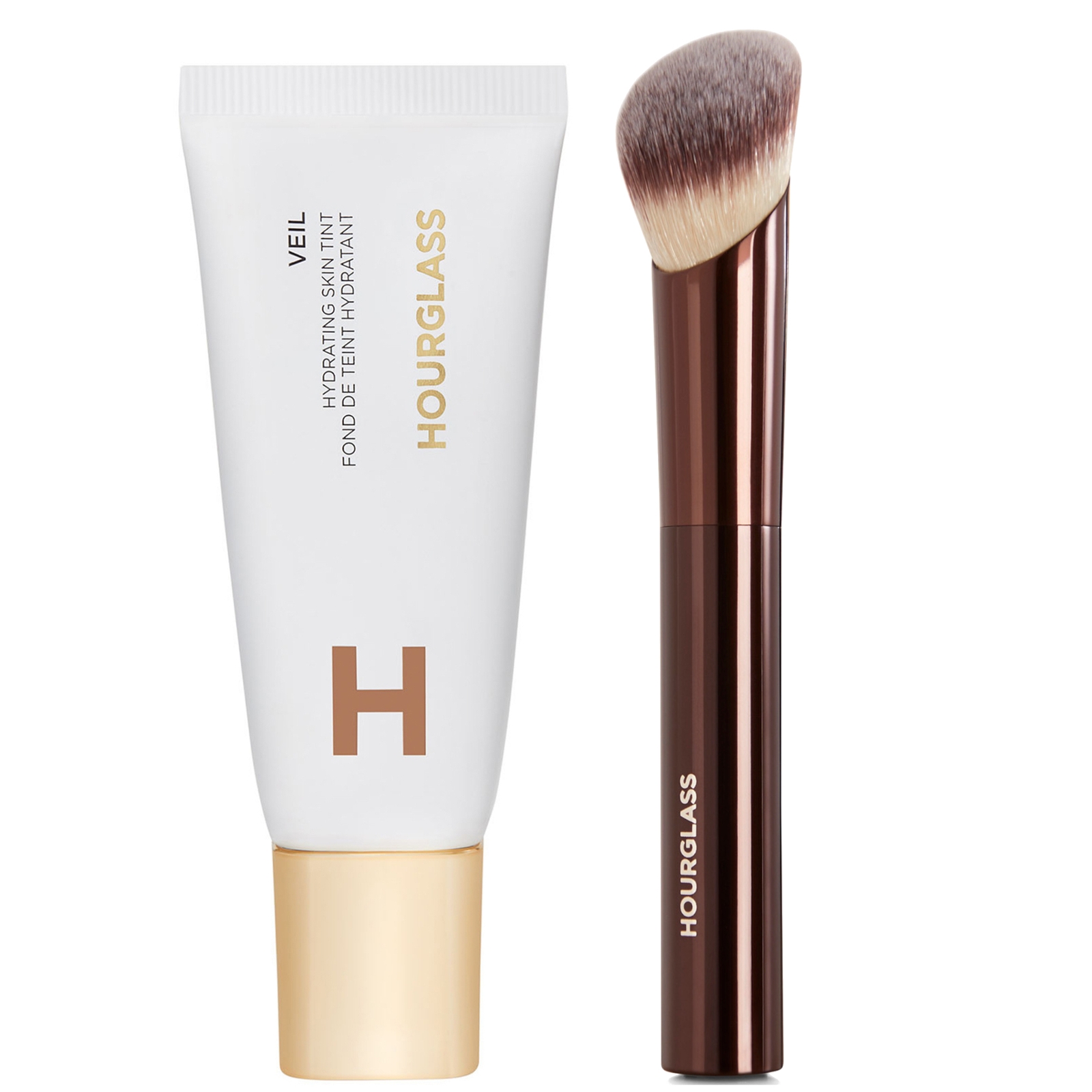 Hourglass Hydrating Skin Tint and Soft Glow Foundation Brush Bundle 35ml (Various Shades) - 12