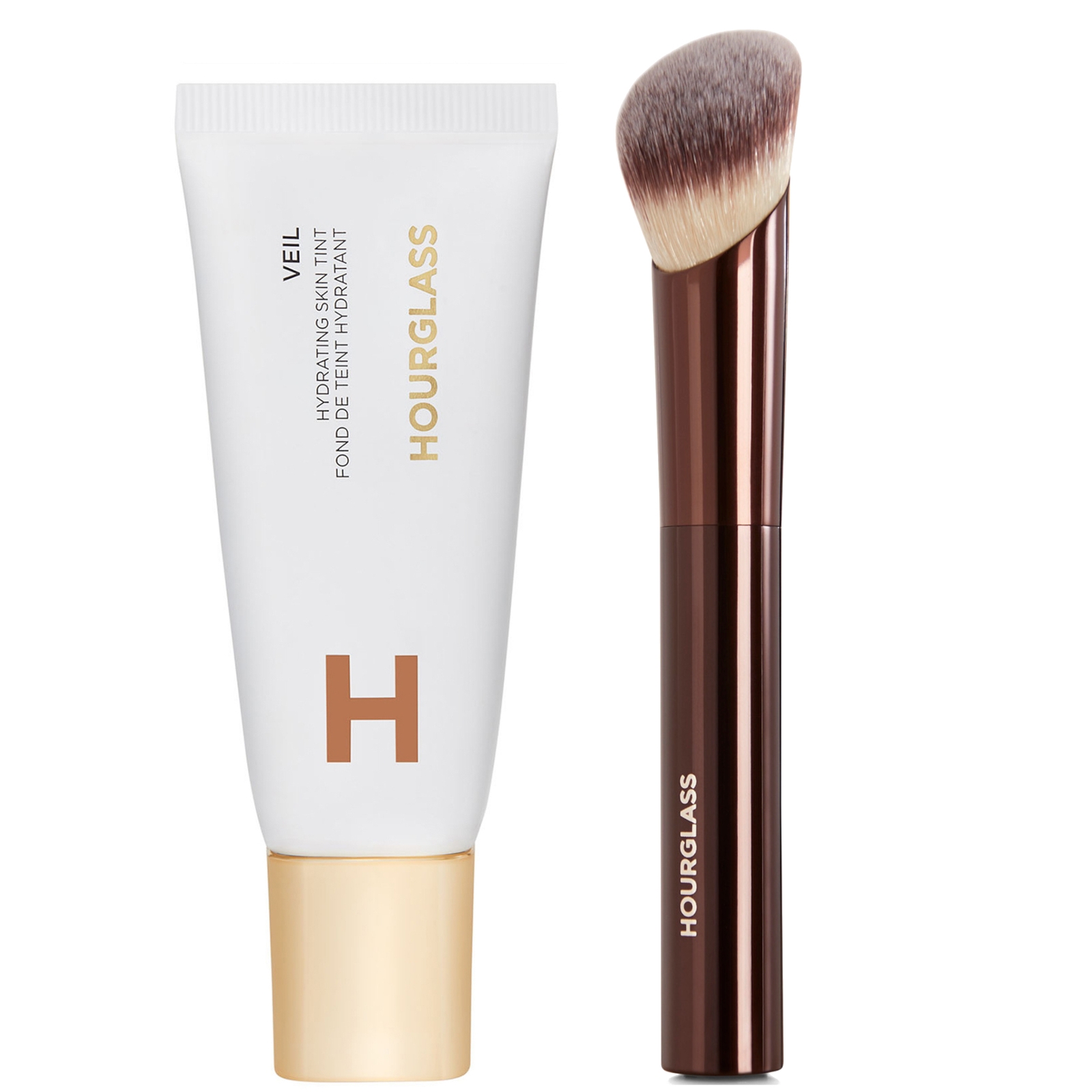 Hourglass Hydrating Skin Tint and Soft Glow Foundation Brush Bundle 35ml (Various Shades) - 14
