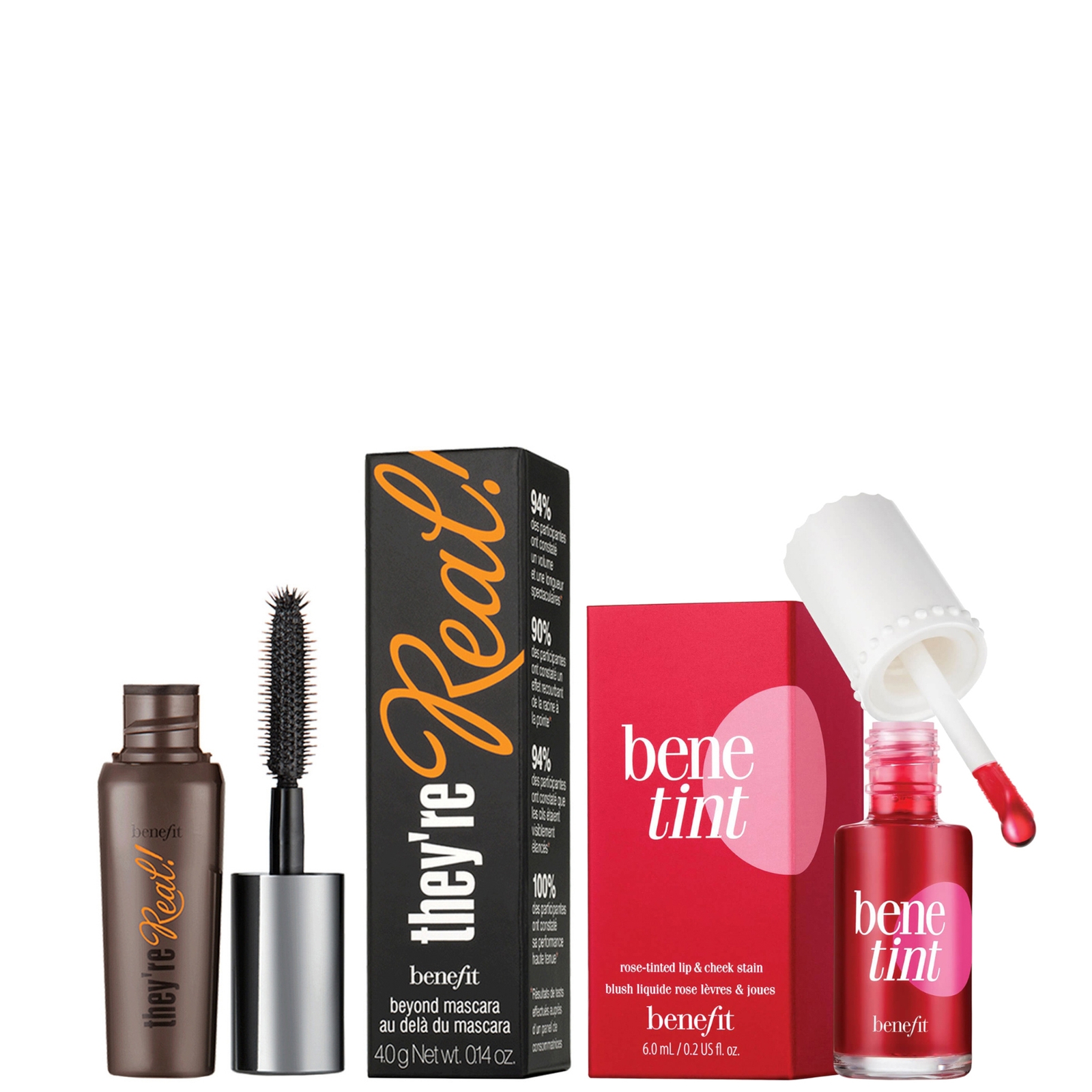Benefit Benetint 6ml And Mini Mascara Bundle - They'Re Real Lengthening (Worth £37.50)