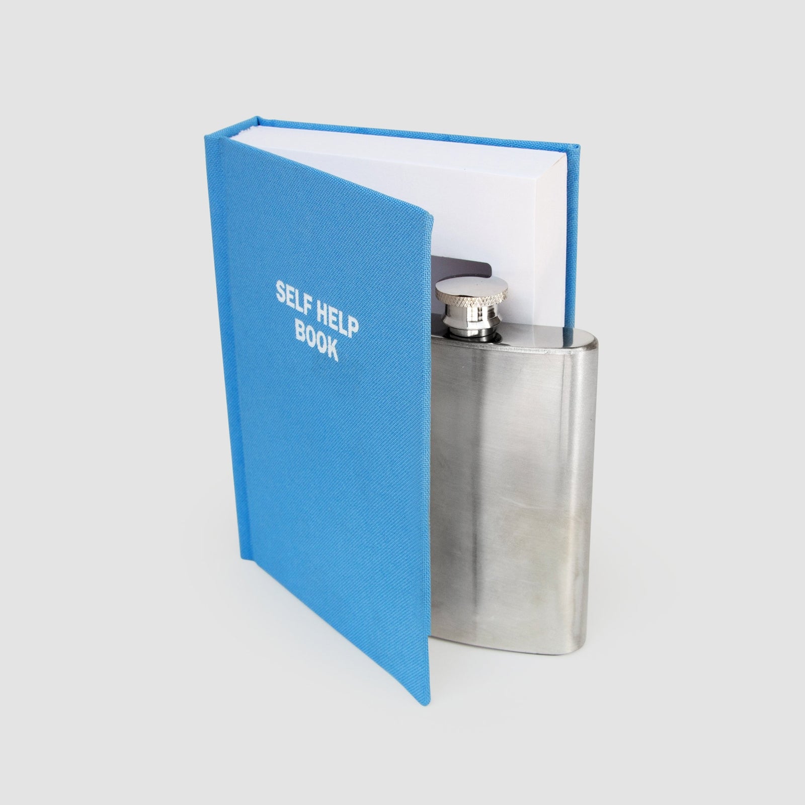 SELF HELP FLASK IN A BOOK
 