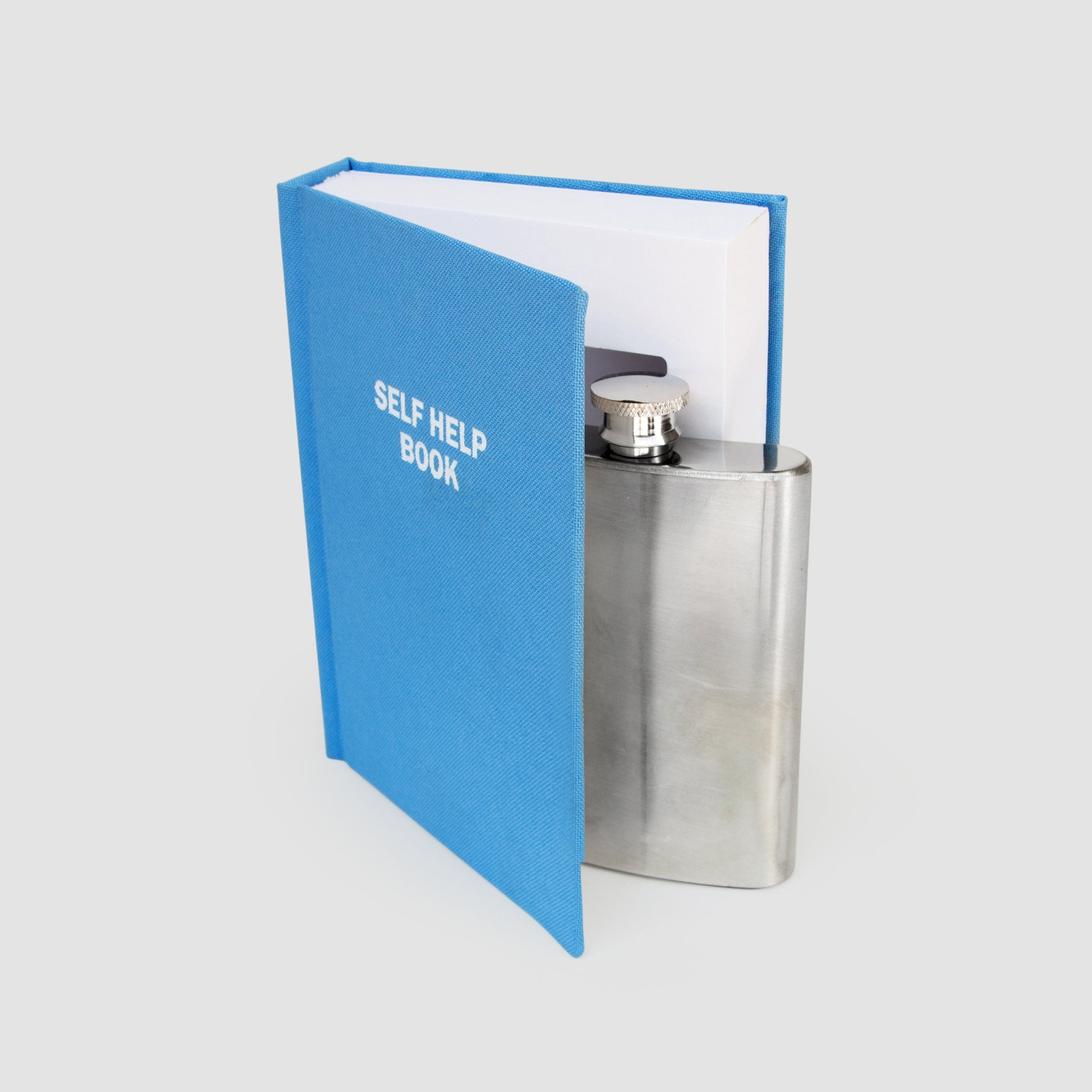 SELF HELP FLASK IN A BOOK