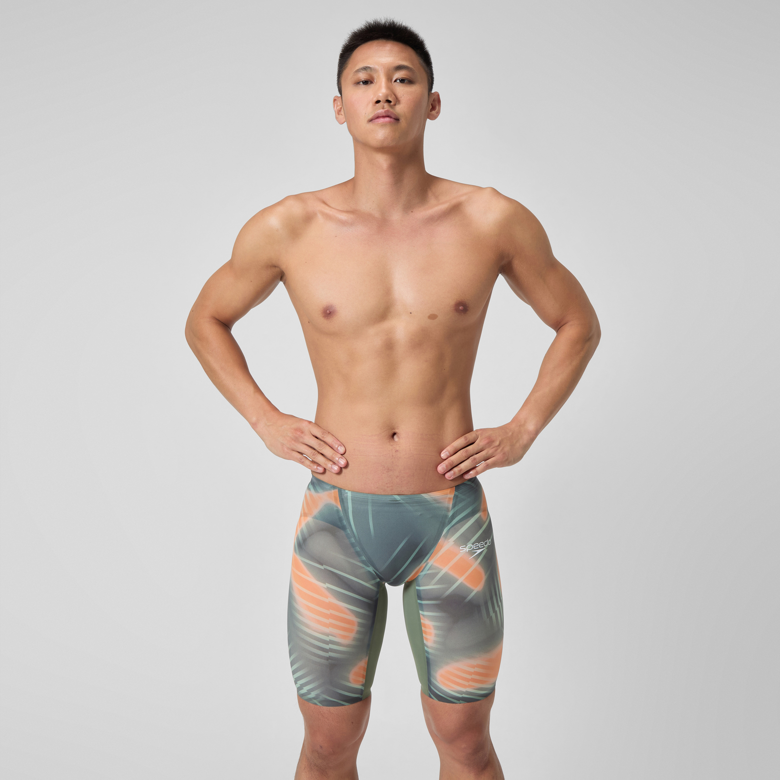 Men's Fastskin LZR Pure Valor 2.0 Jammer Green/Orange