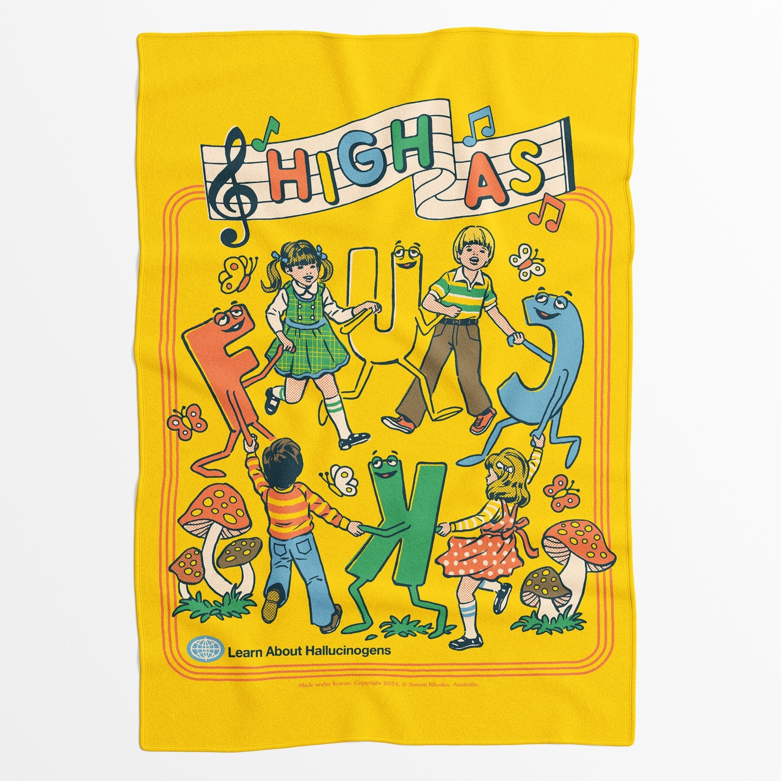 Steven Rhodes High AF Fleece Blanket - M