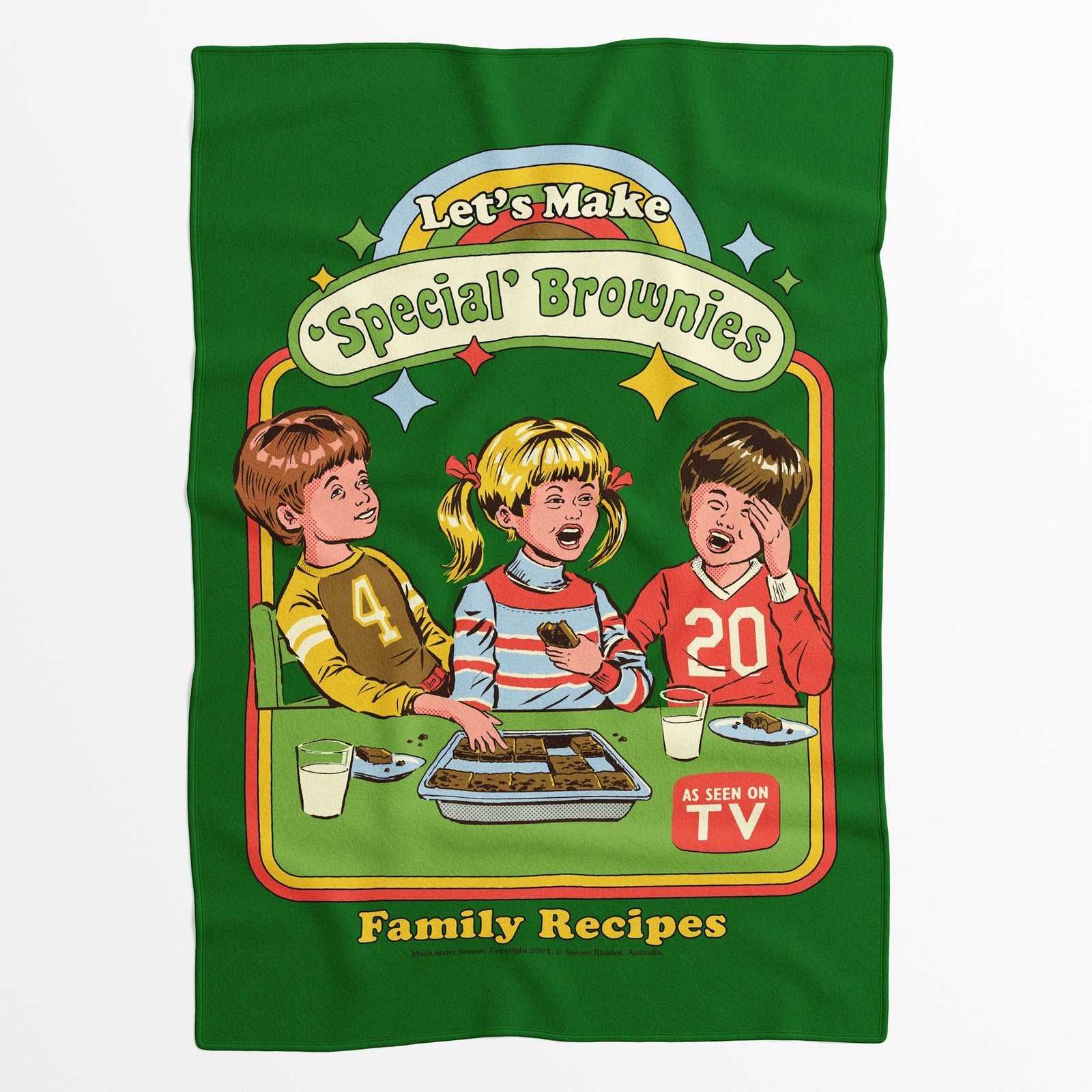 Steven Rhodes Let's Make Special Brownies Fleece Blanket - L