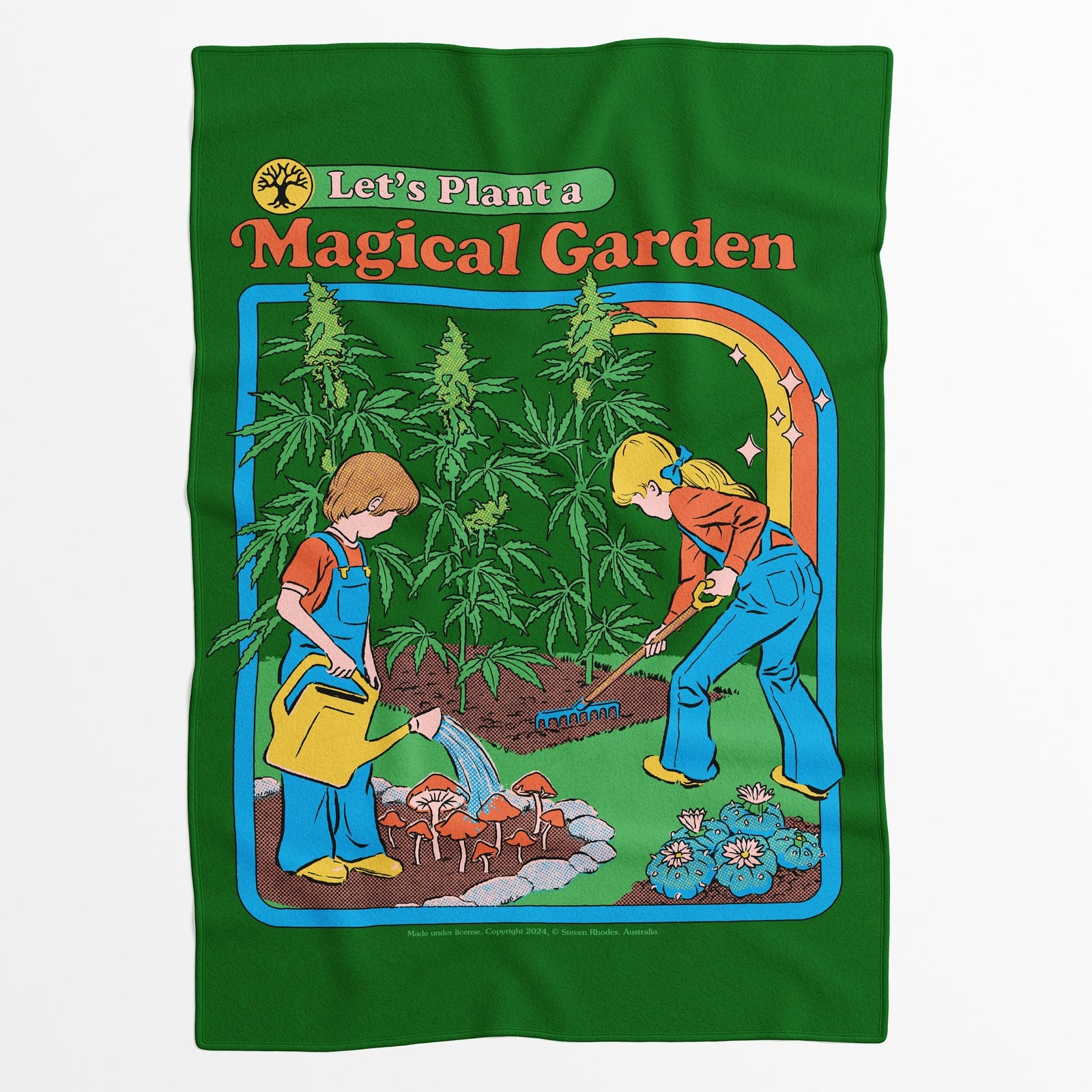 Steven Rhodes Let's Plant A Magical Garden Fleece Blanket - M