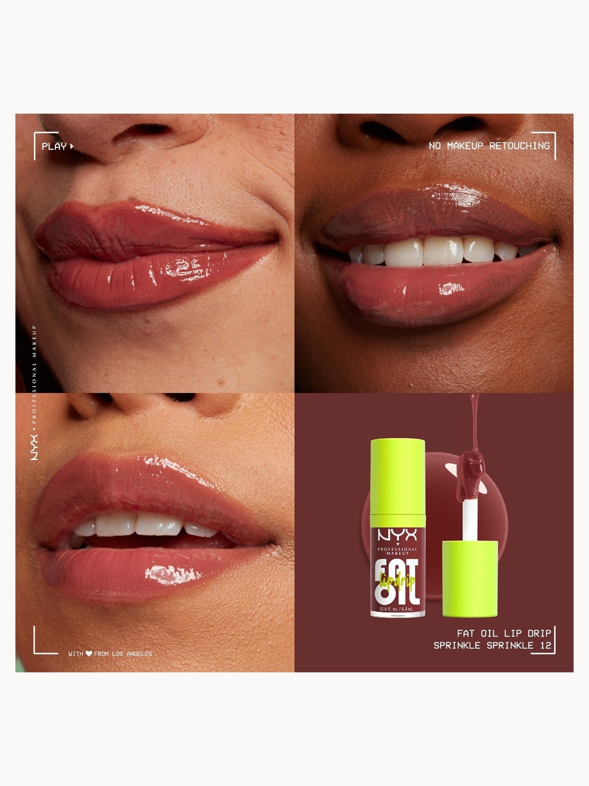 NYX Professional Makeup Fat Oil Lip Drip 12H Hydration Non-Sticky Finish Lip Gloss 4.8ml (Various Shades), Chillin' Like a Villain, photo 18