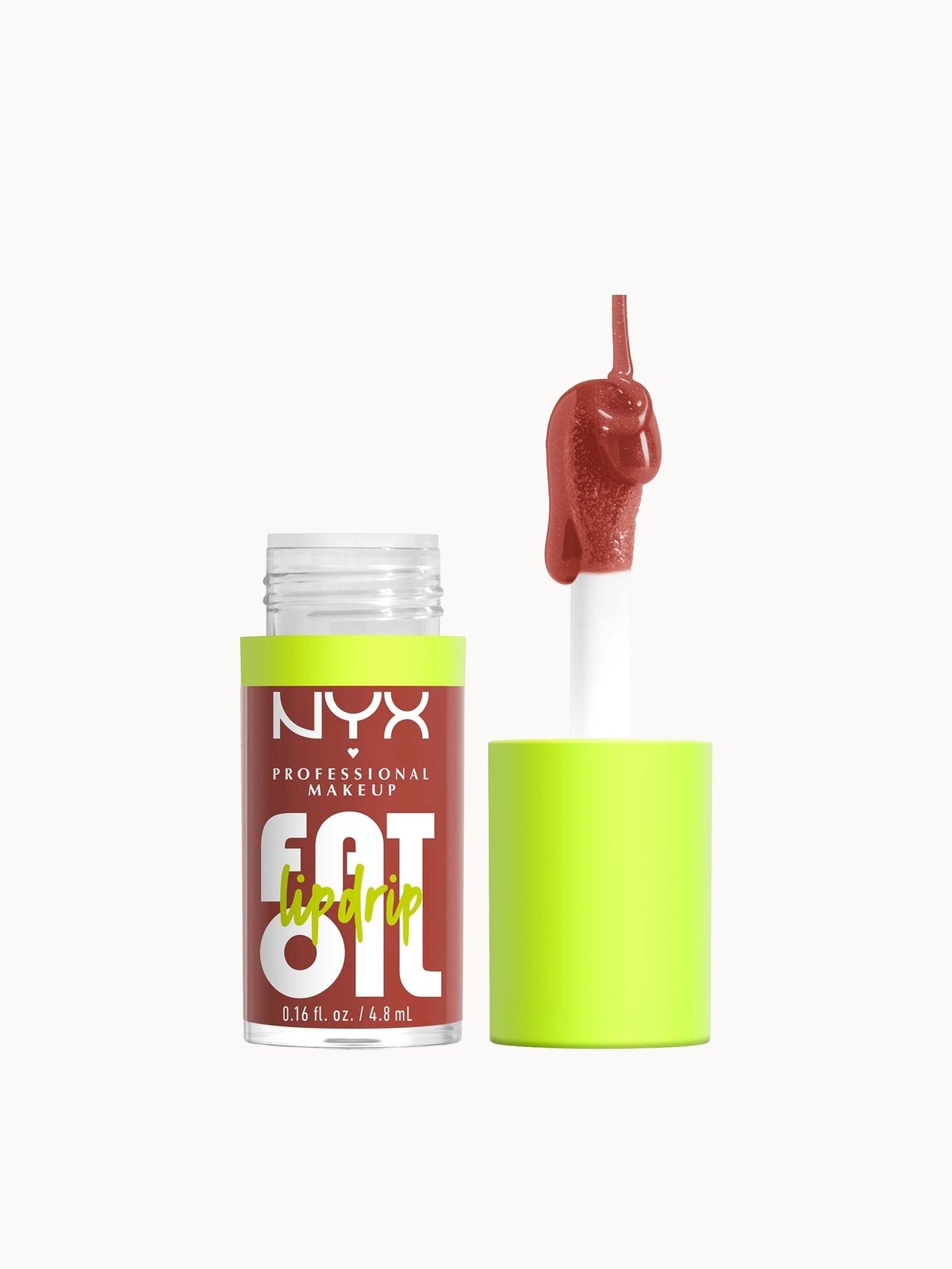 NYX Professional Makeup Fat Oil Lip Drip 12H Hydration Non-Sticky Finish Lip Gloss 4.8ml (Various Shades) - Splash of Cream