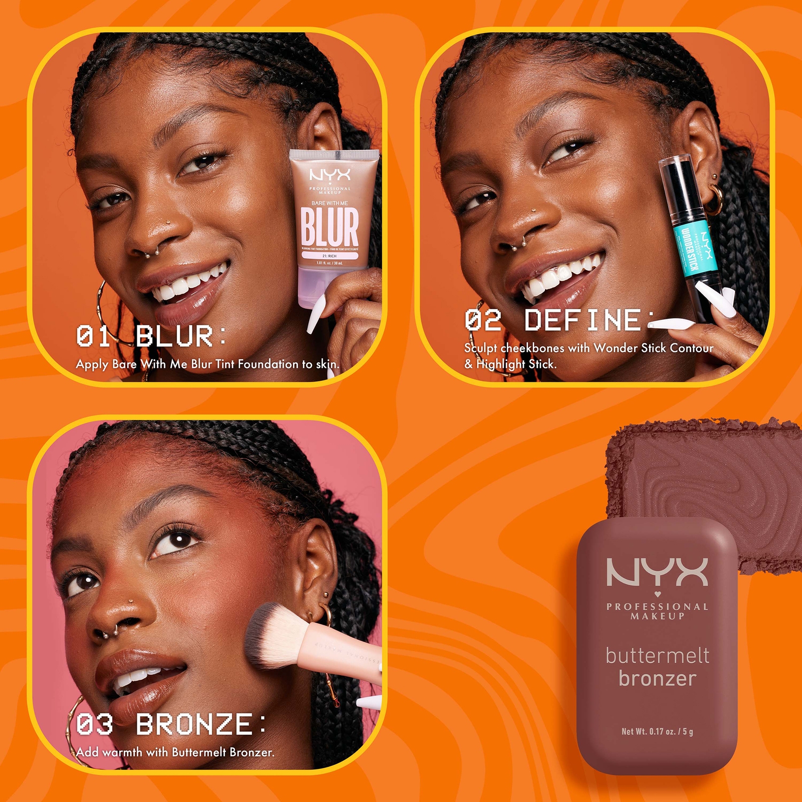 Thumbnail - NYX Professional Makeup Buttermelt Powder Bronzer 12H Wear Fade & Transfer Resistant (Various Shades) - Deserve Butta