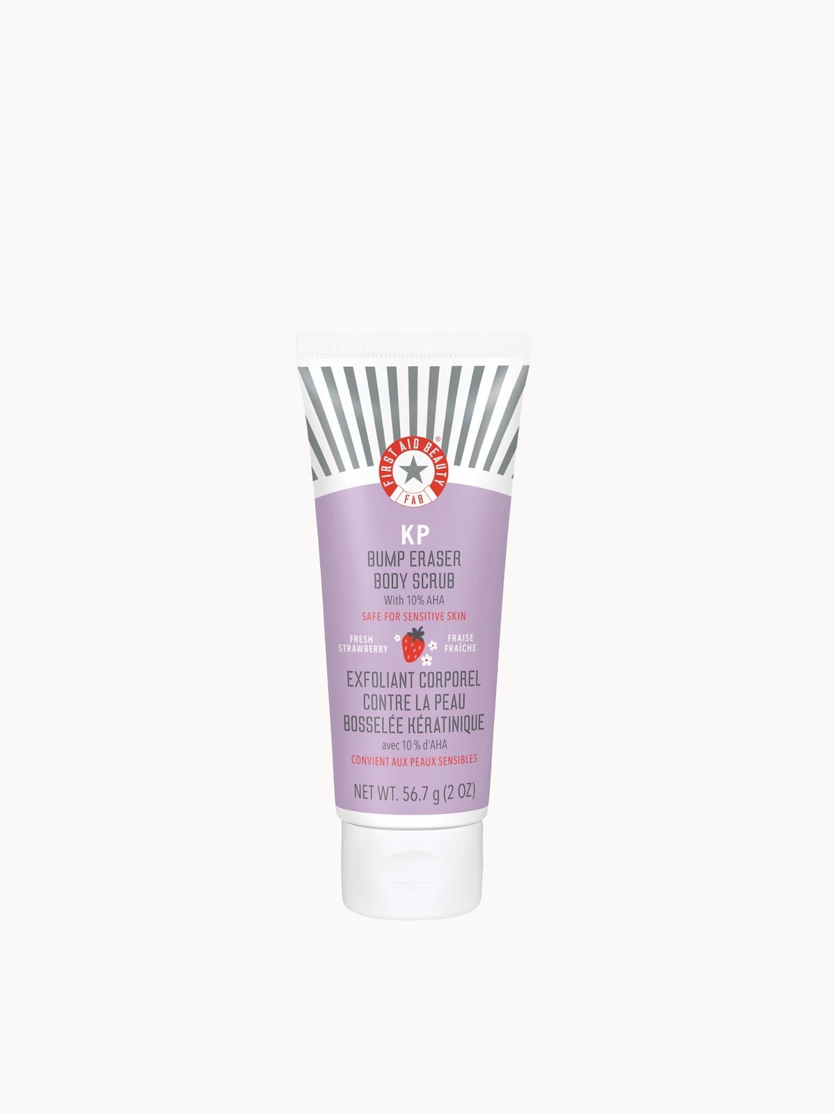 First Aid Beauty KP Bump Eraser Fresh Strawberry Body Scrub with 10% AHA 56.7g