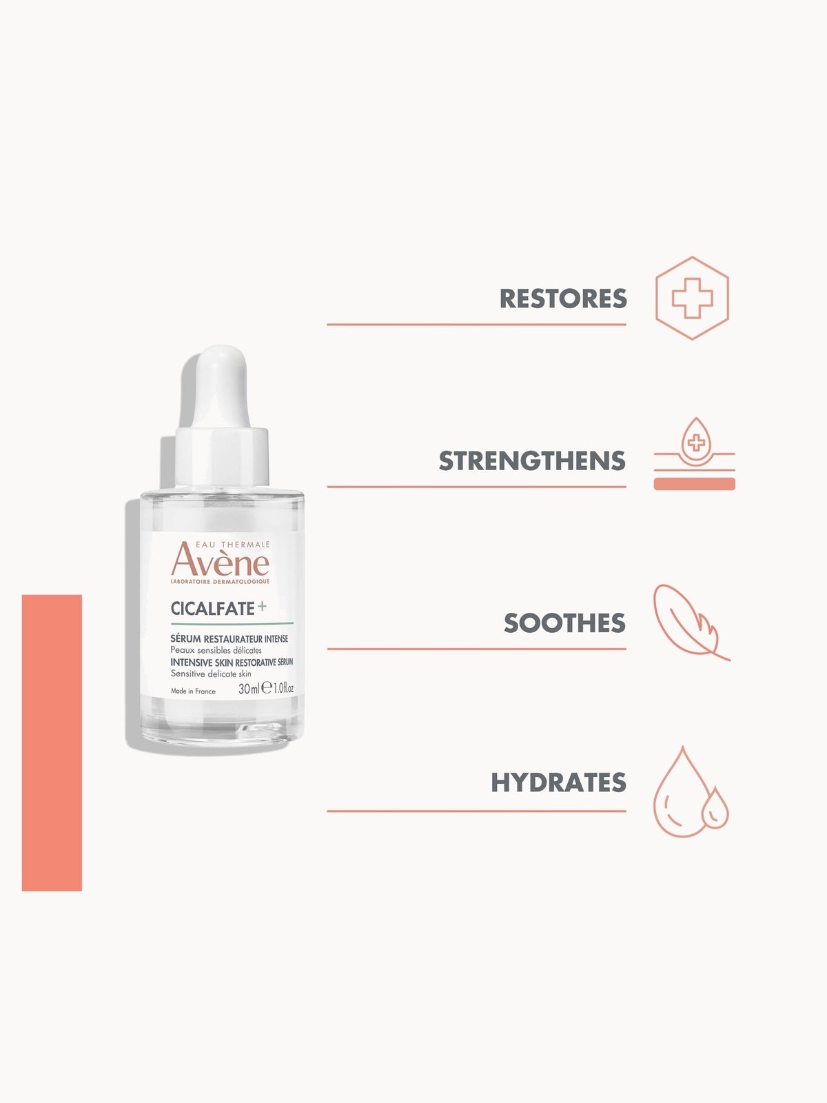 Avène Cicalfate+ Intensive Skin Restorative Serum for Sensitive Skin 30ml 3