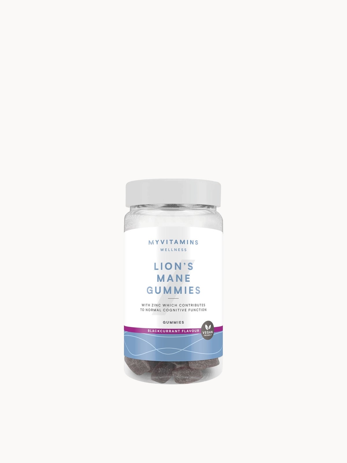 Myvitamins Mushroom Gummies - 60gummies - Lion's Mane (Focus) - Blackcurrant